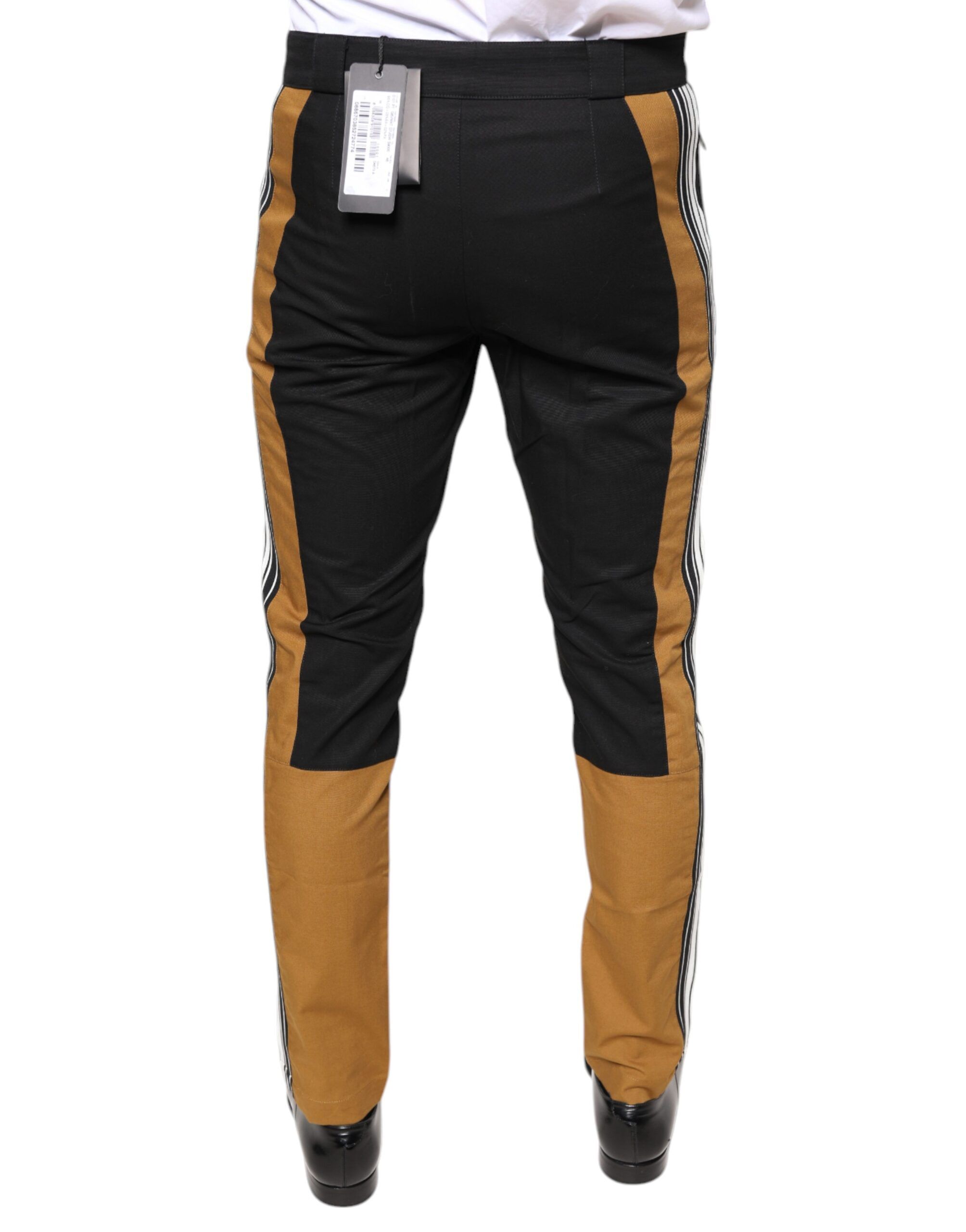 Stripe Skinny Cotton Men's Pants - Dolce & Gabbana - Modalova