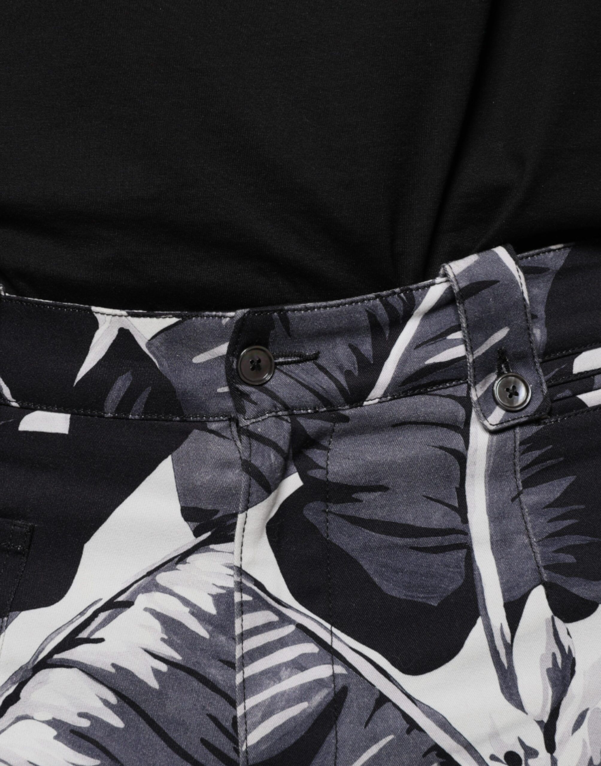 Banana Leaf Cotton Stretch Capri Men's Pants - Dolce & Gabbana - Modalova
