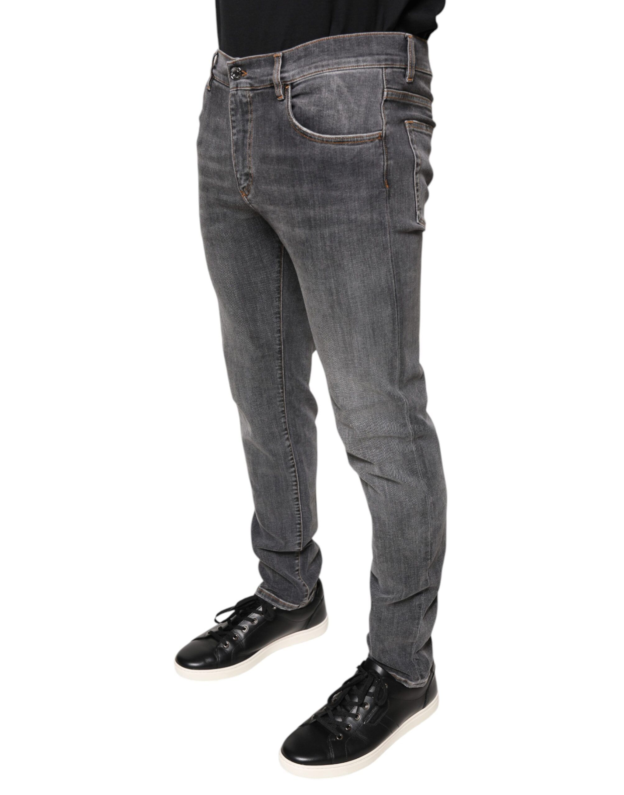 Dark Cotton Stretch Skinny Denim Men's Jeans (Pre-Owned) - Dolce & Gabbana - Modalova