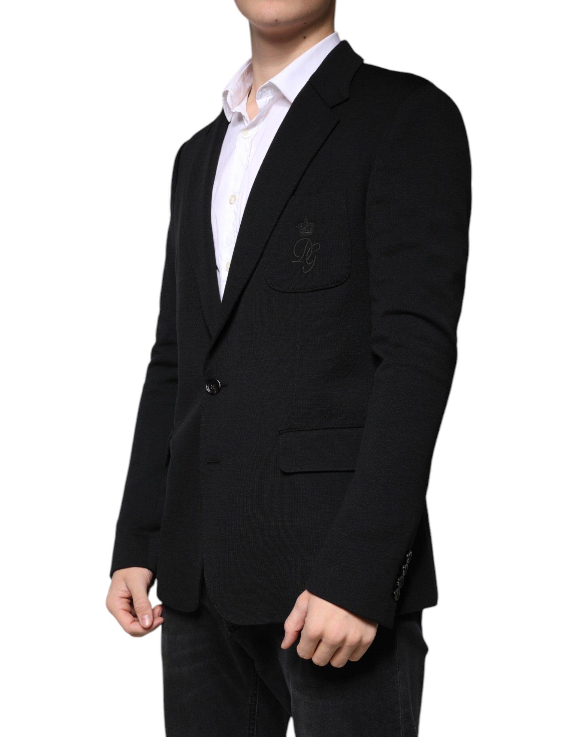 Wool Single Breasted Formal Men's Blazer - Dolce & Gabbana - Modalova