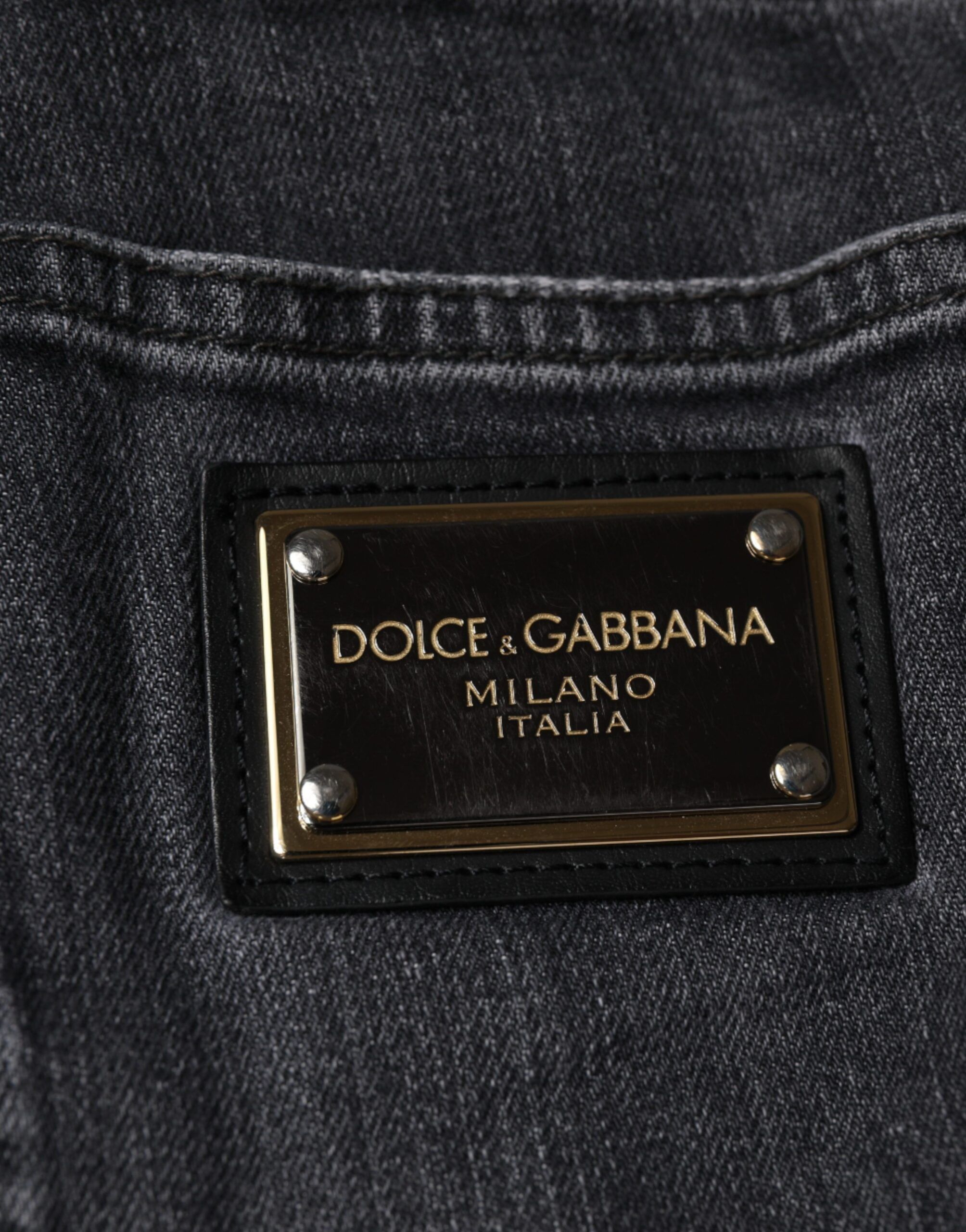 Tattered Cotton Skinny Denim Men's Jeans (Pre-Owned) - Dolce & Gabbana - Modalova