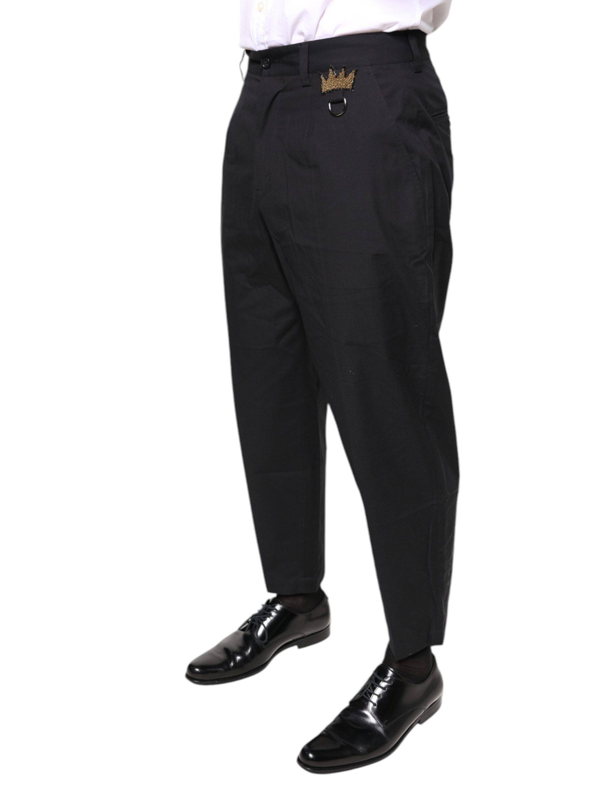 Crown Cotton Dress Men's Pants - Dolce & Gabbana - Modalova