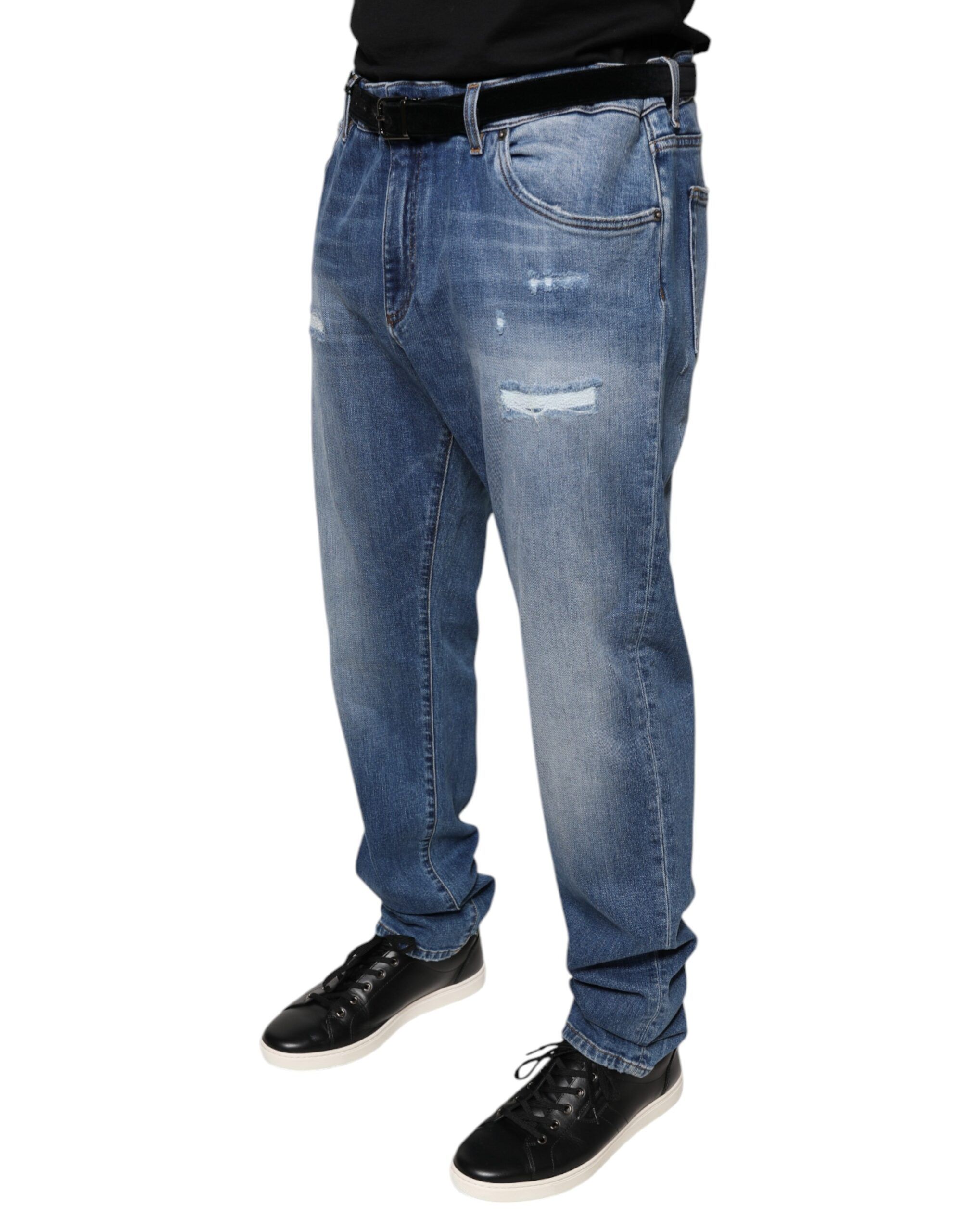 Washed Cotton Stretch Men Denim Men's Jeans (Pre-Owned) - Dolce & Gabbana - Modalova