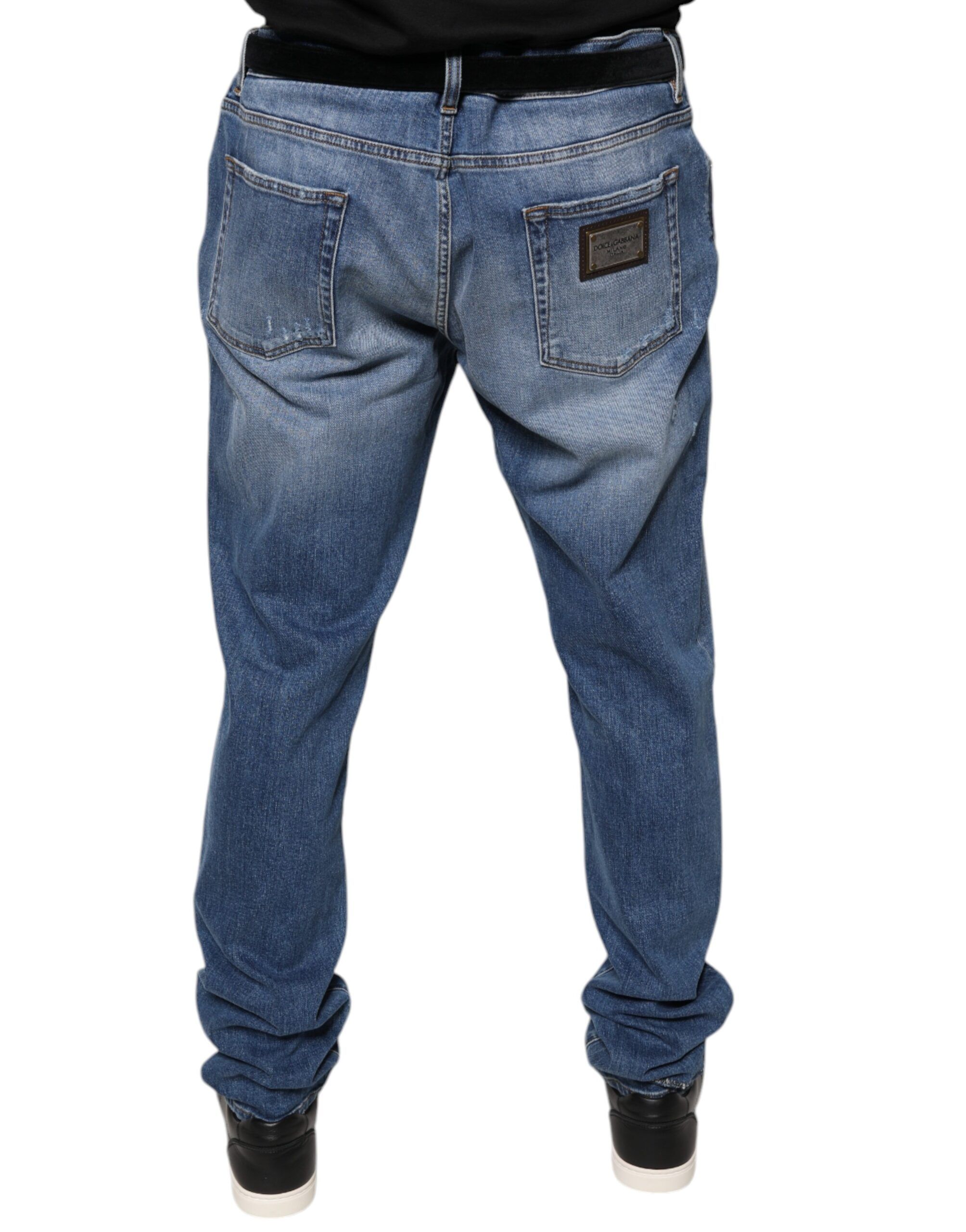 Washed Cotton Stretch Men Denim Men's Jeans (Pre-Owned) - Dolce & Gabbana - Modalova