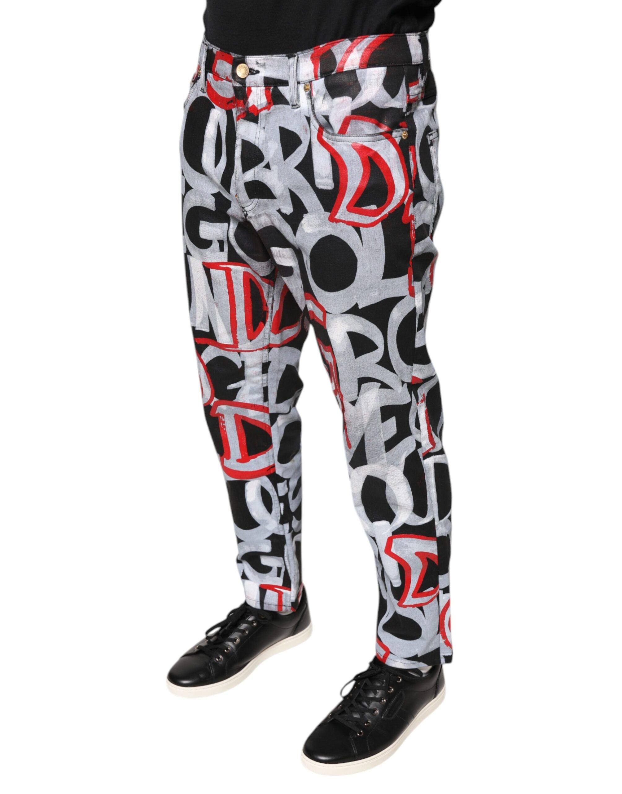 Cotton Monogram Skinny Denim Men's Jeans (Pre-Owned) - Dolce & Gabbana - Modalova