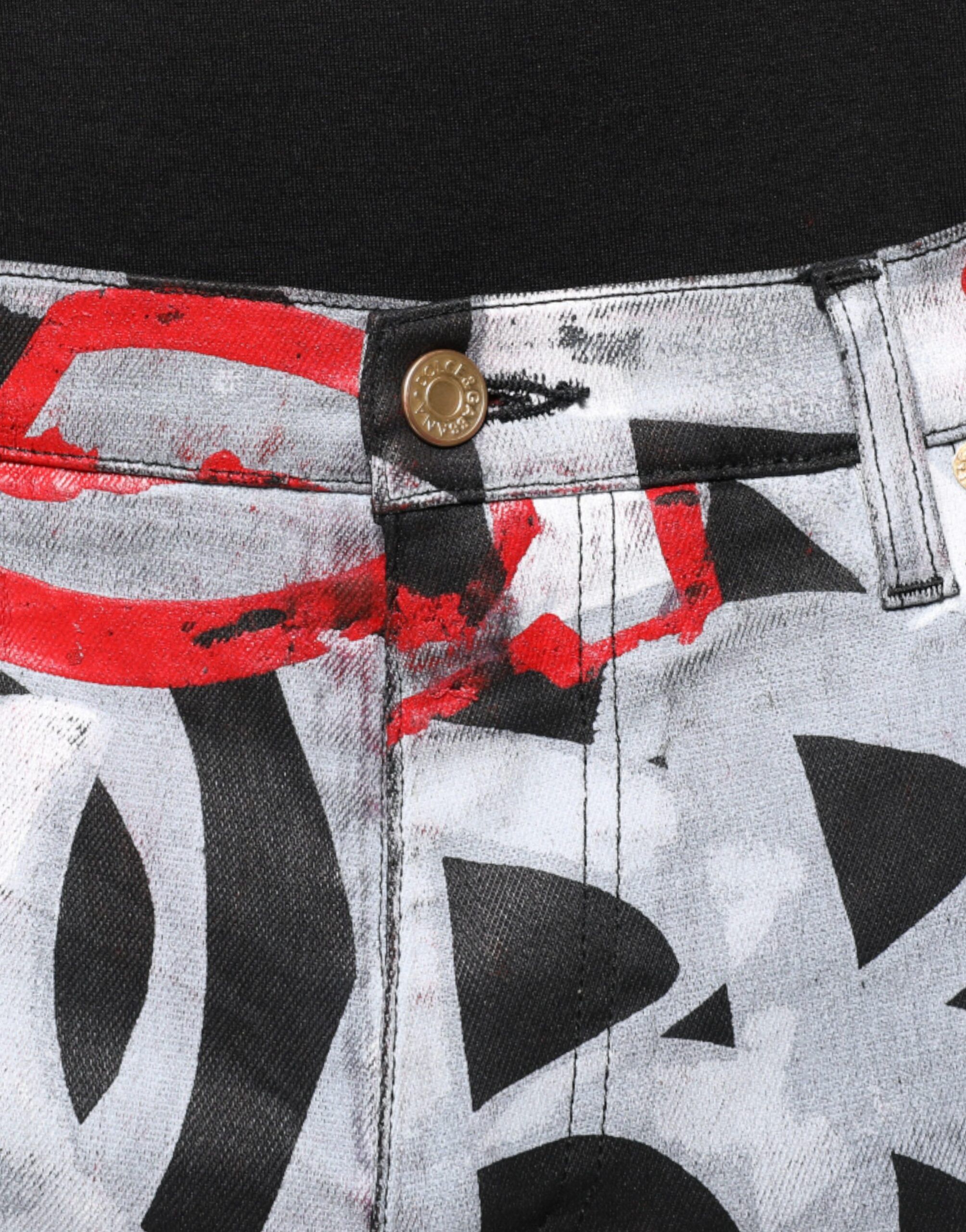 Cotton Monogram Skinny Denim Men's Jeans (Pre-Owned) - Dolce & Gabbana - Modalova