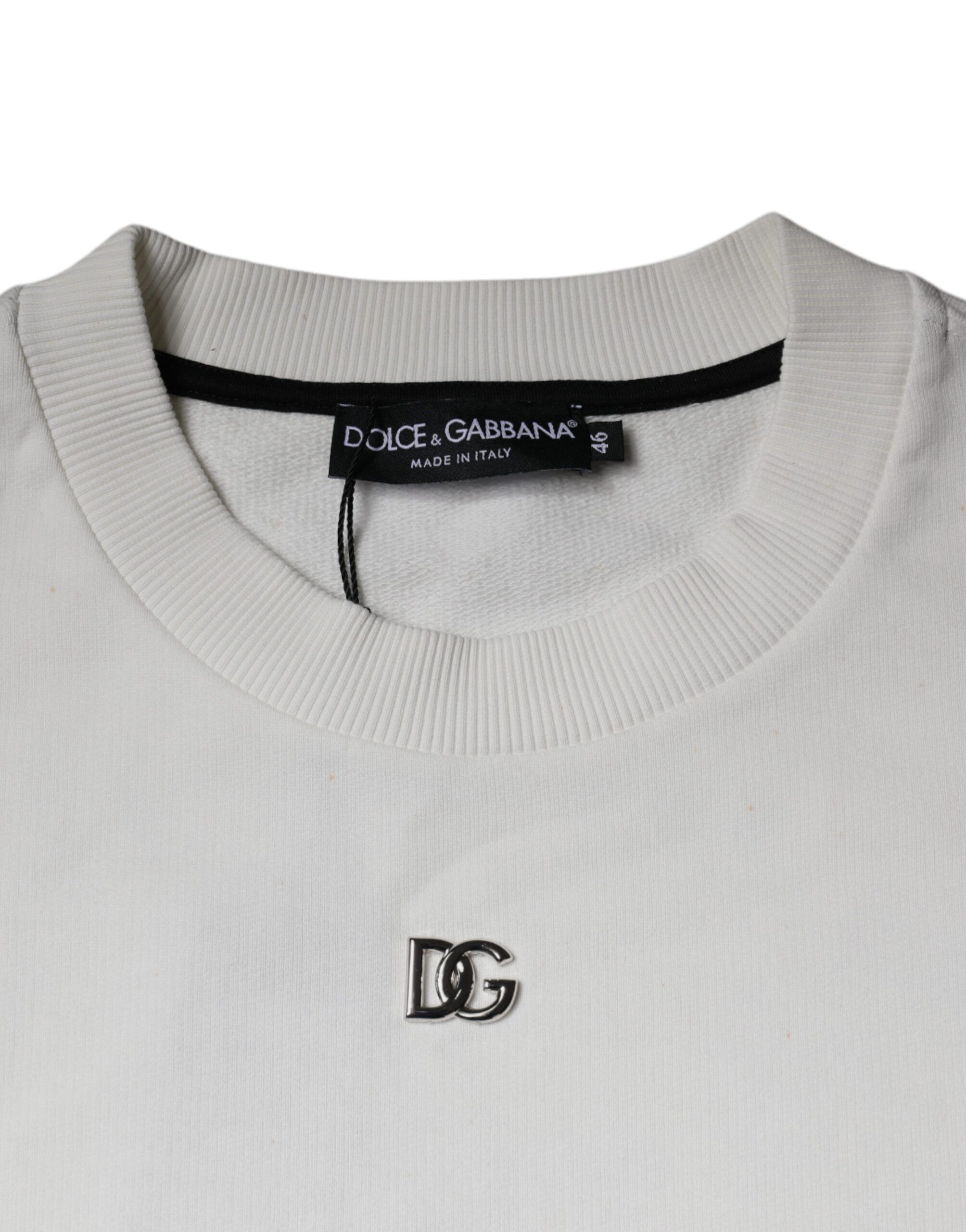 Logo Cotton Crew Neck Pullover Men's Sweater (Pre-Owned) - Dolce & Gabbana - Modalova