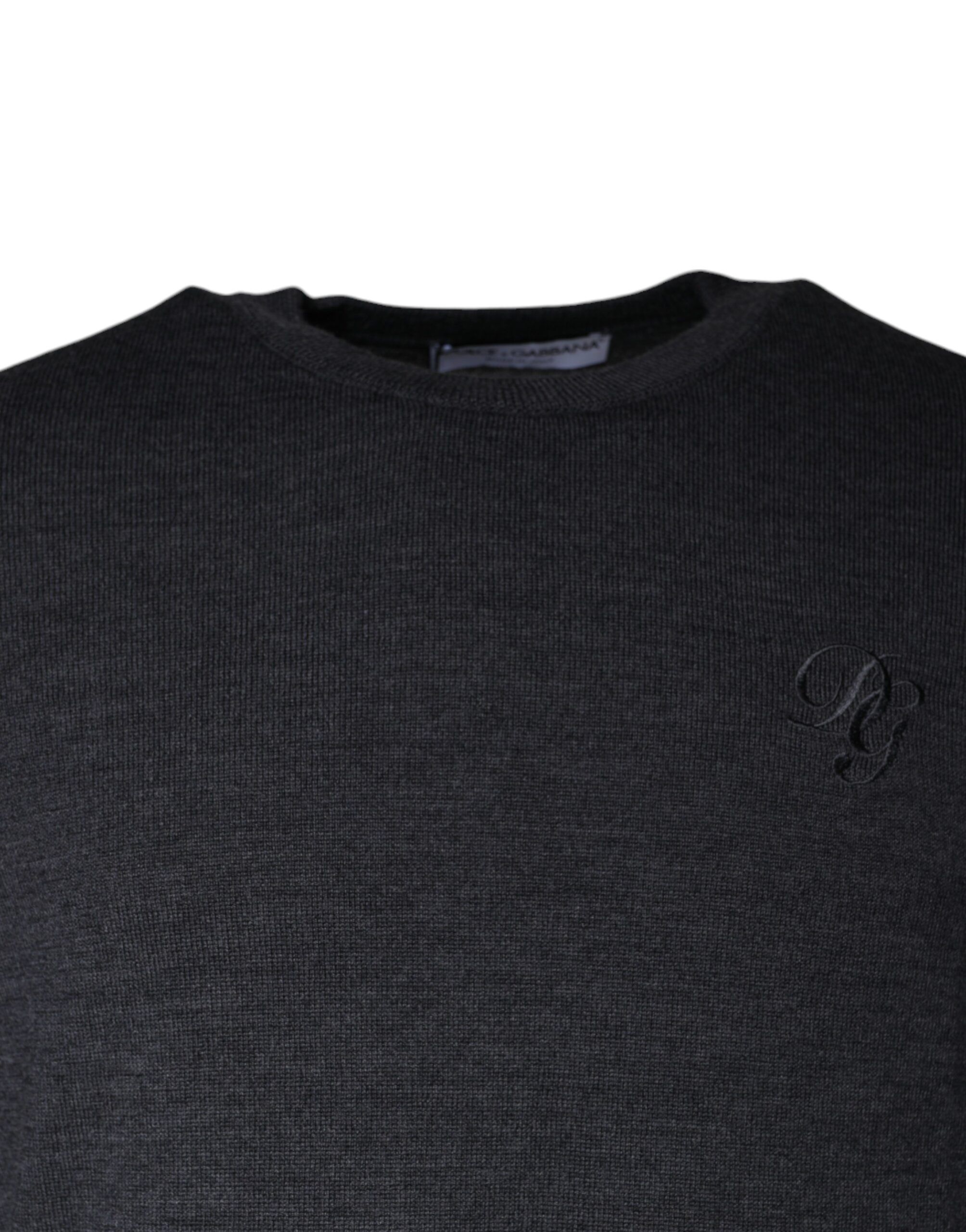 Wool Crew Neck Pullover Men's Sweater - Dolce & Gabbana - Modalova