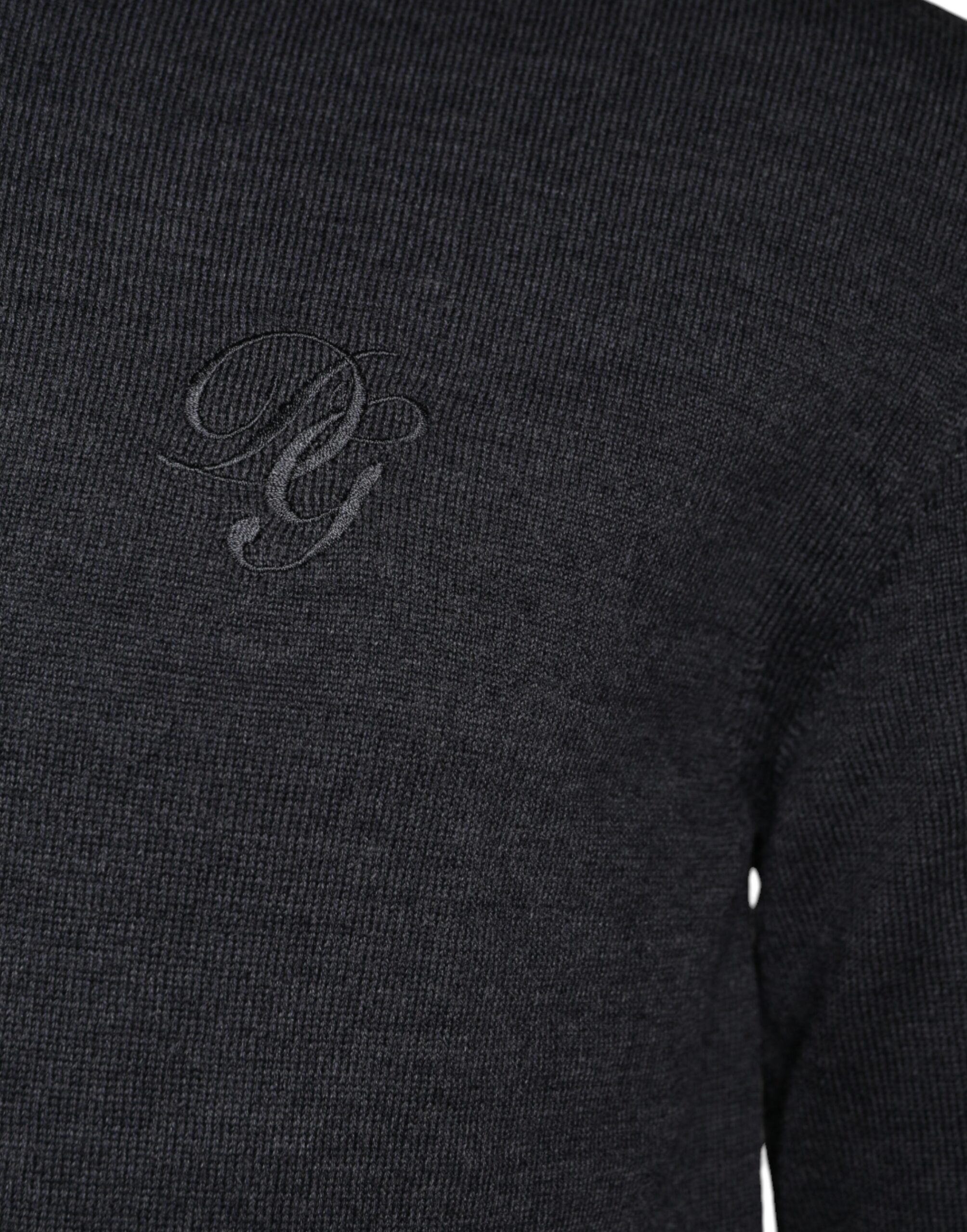 Wool Crew Neck Pullover Men's Sweater - Dolce & Gabbana - Modalova