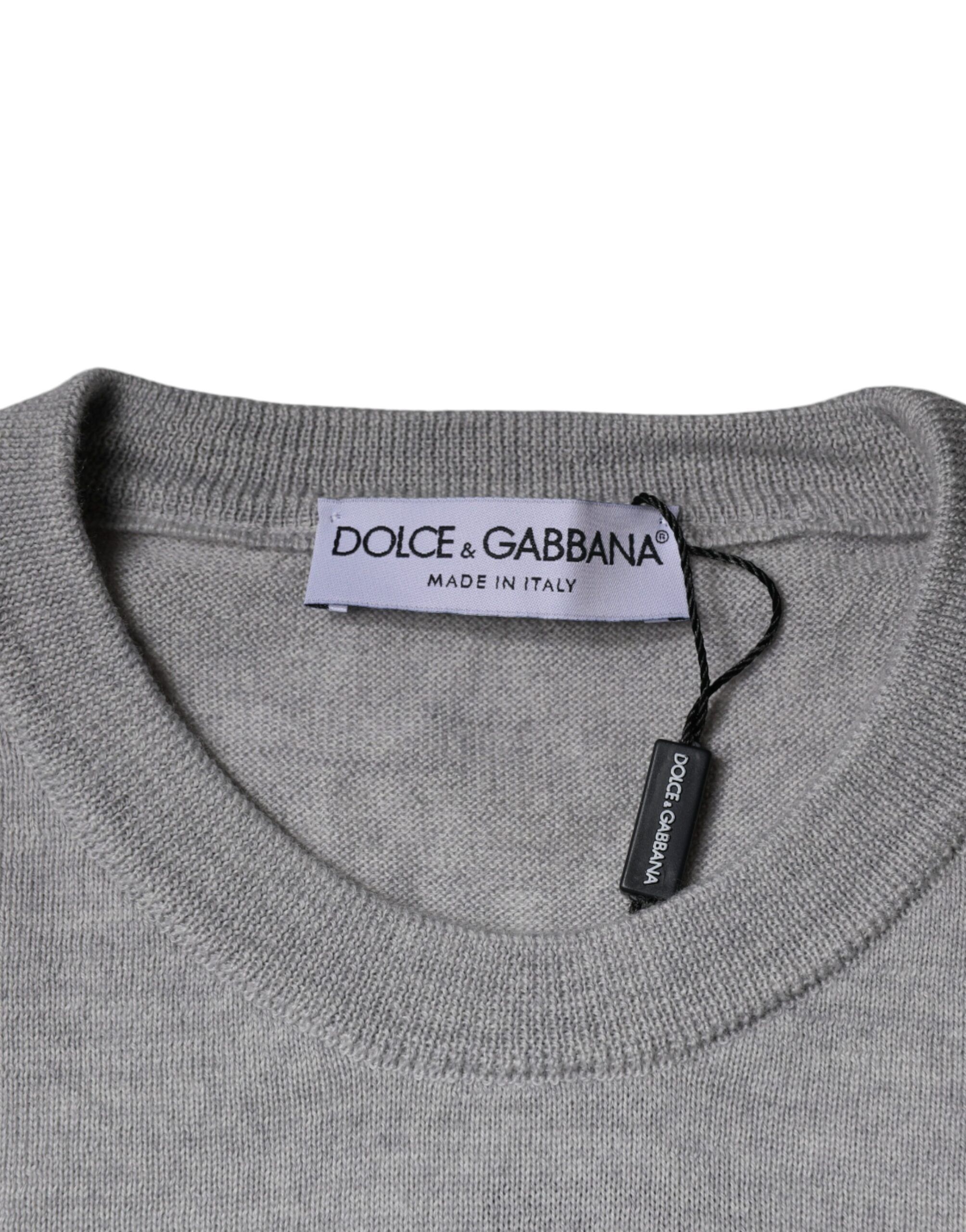 Light Wool Crew Neck Pullover Men's Sweater (Pre-Owned) - Dolce & Gabbana - Modalova