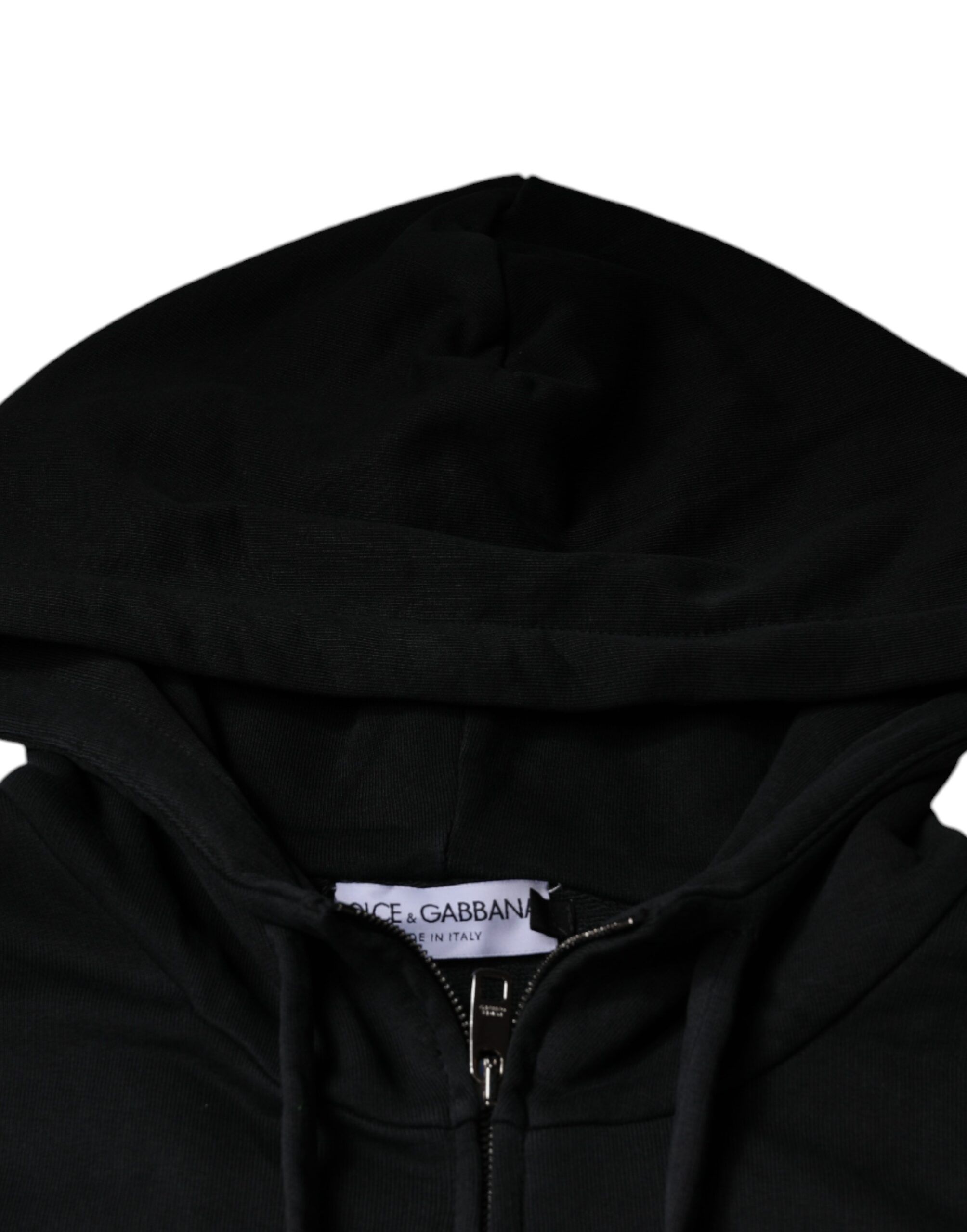 Logo Plaque Hooded Full Zip Men's Sweater (Pre-Owned) - Dolce & Gabbana - Modalova
