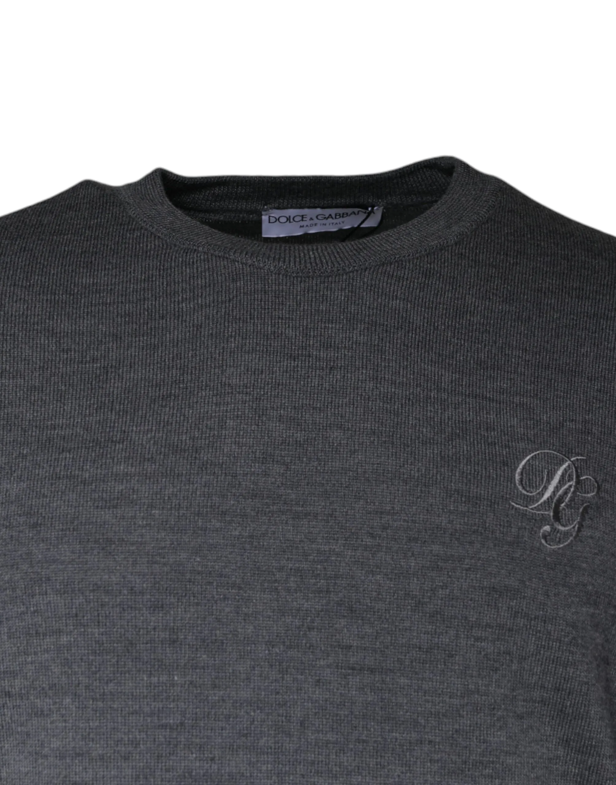 Wool Crew Neck Pullover Men's Sweater - Dolce & Gabbana - Modalova