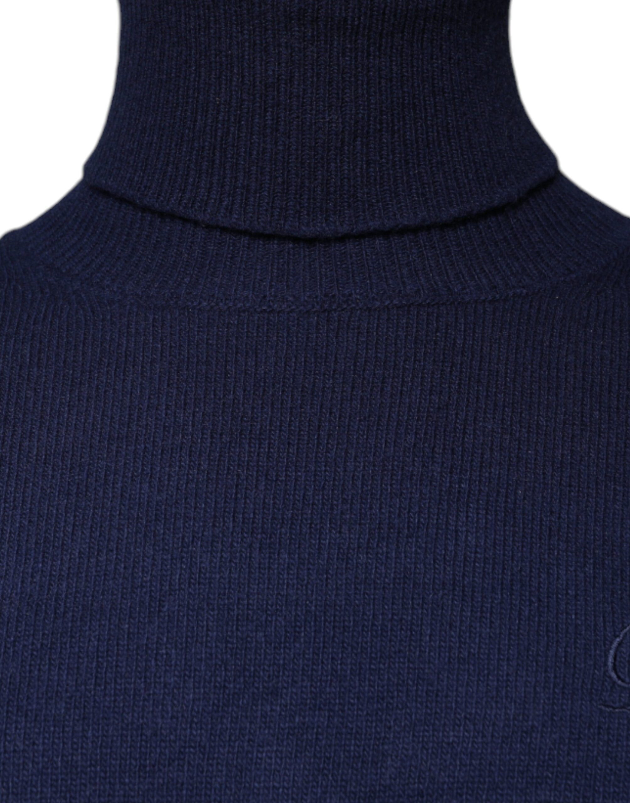 Wool Knit Turtleneck Pullover Men's Sweater - Dolce & Gabbana - Modalova