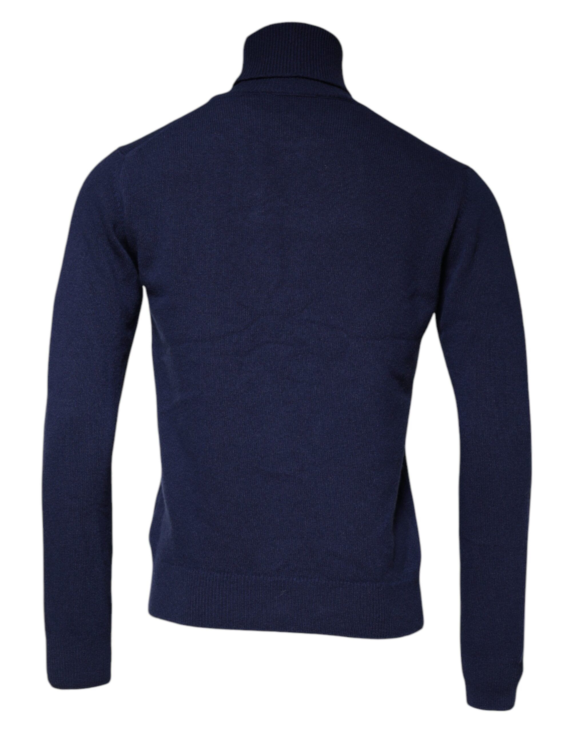 Wool Knit Turtleneck Pullover Men's Sweater - Dolce & Gabbana - Modalova