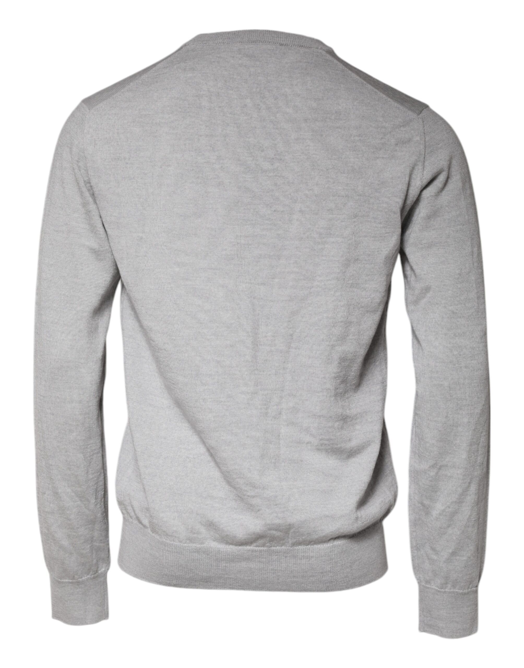 Light Wool Crew Neck Pullover Men's Sweater - Dolce & Gabbana - Modalova