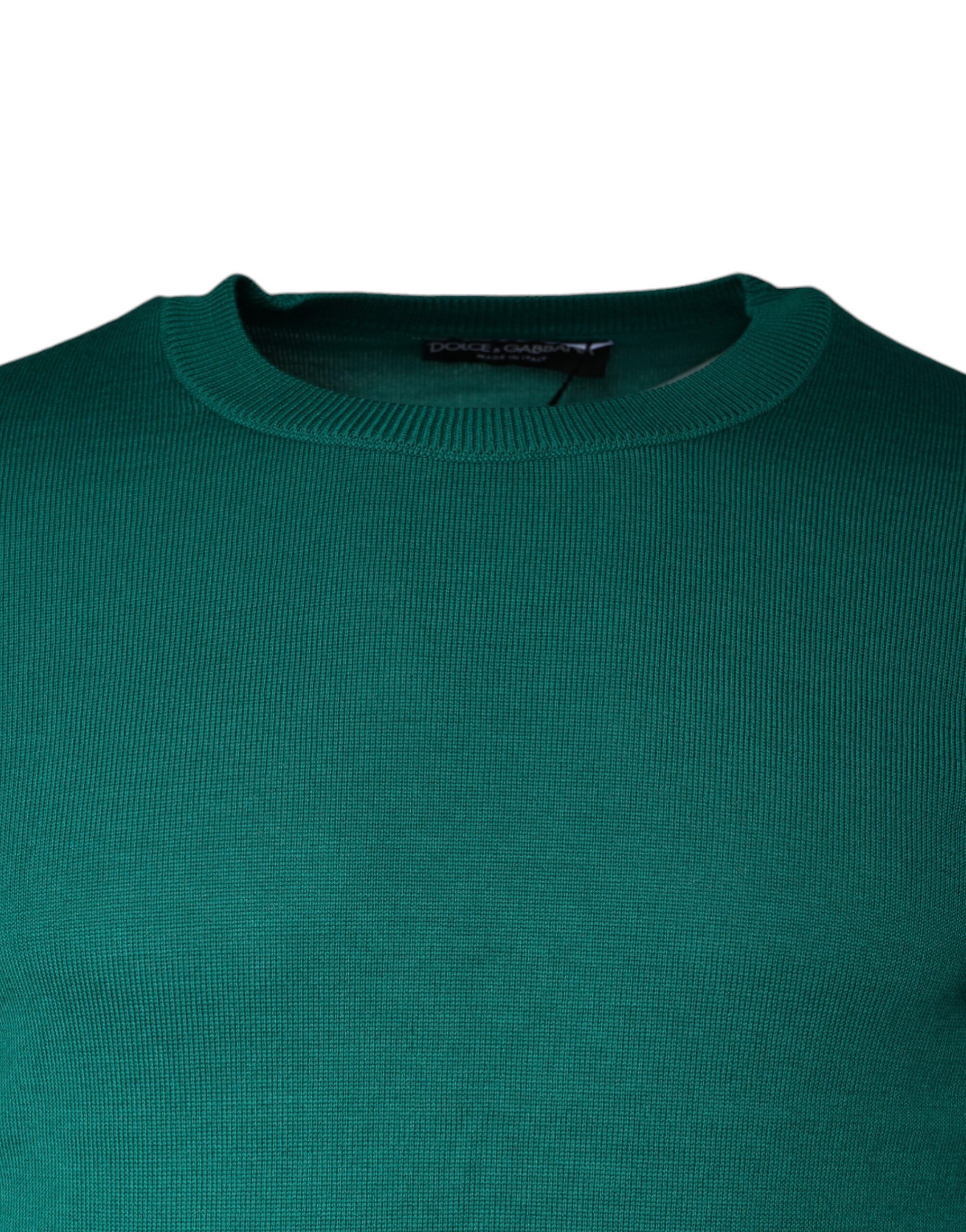 Wool Knit Crew Neck Pullover Men's Sweater - Dolce & Gabbana - Modalova