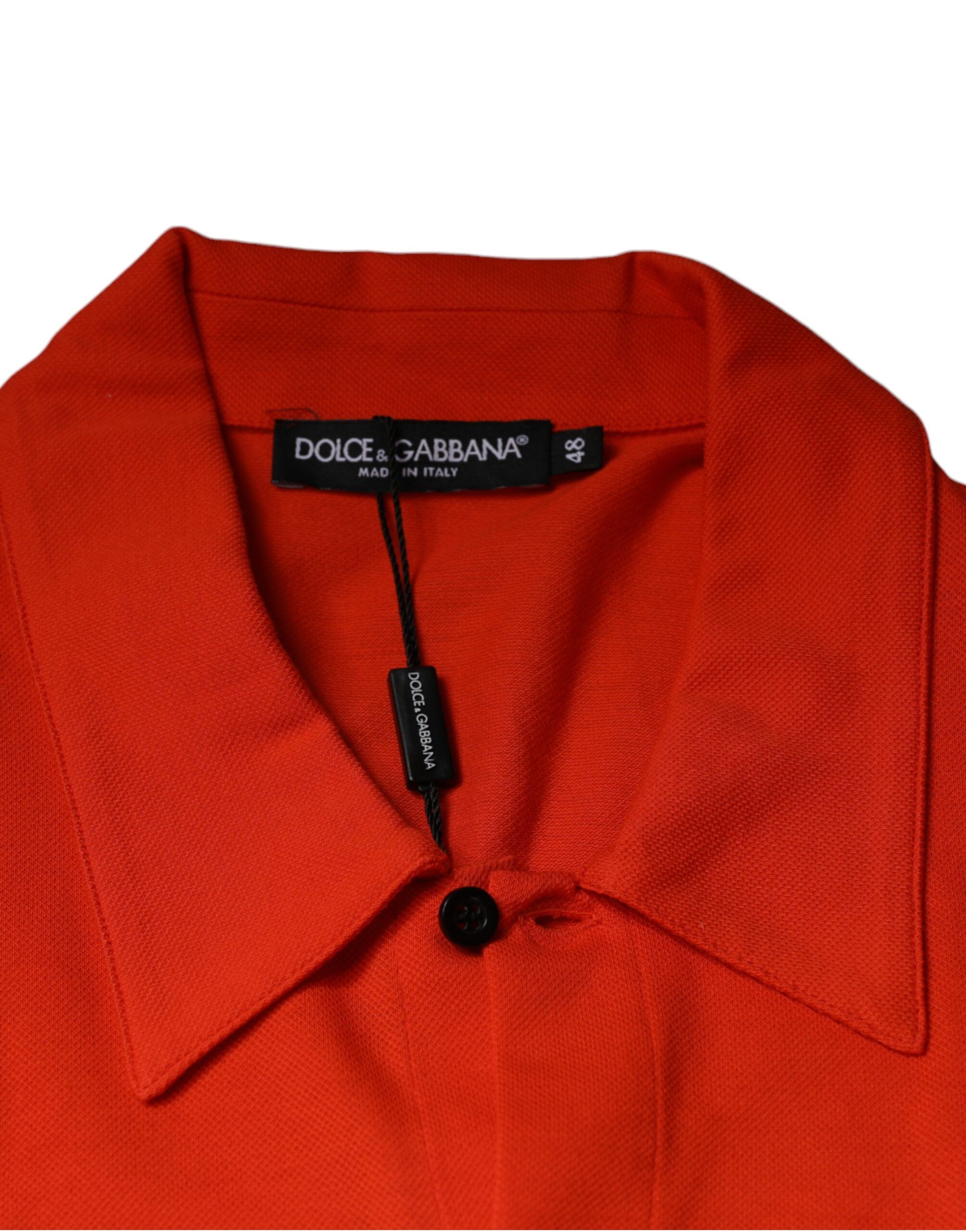Cotton Button Down Casual Polo Men's Shirt - Dolce & Gabbana - Modalova