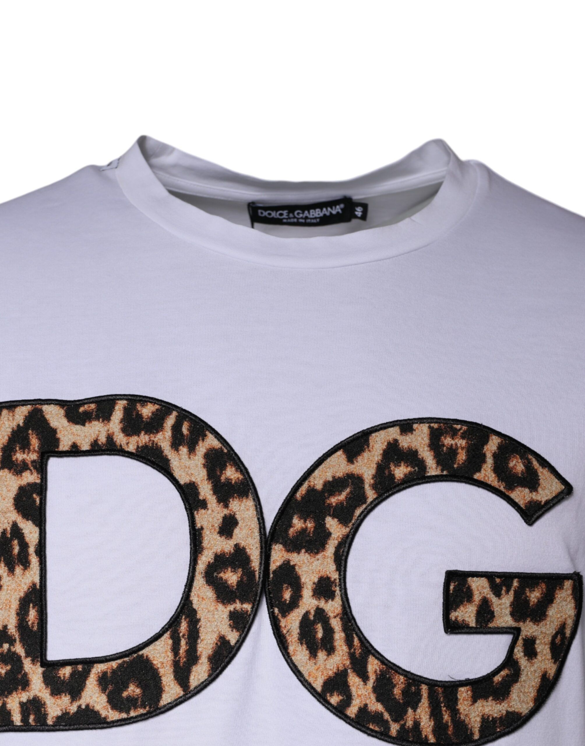 DG Logo Cotton Shorts Sleeves Men's T-shirt - Dolce & Gabbana - Modalova