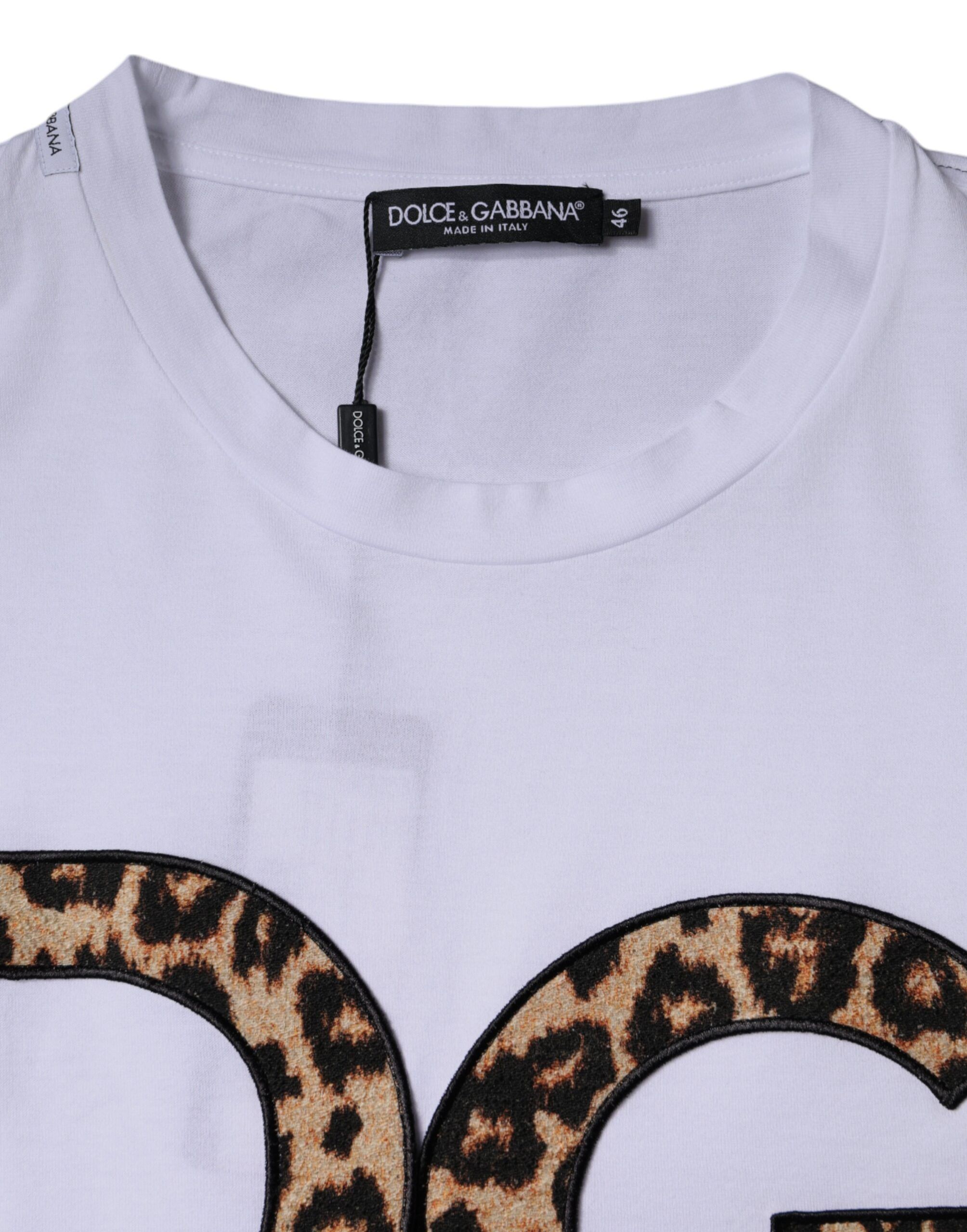 DG Logo Cotton Shorts Sleeves Men's T-shirt - Dolce & Gabbana - Modalova