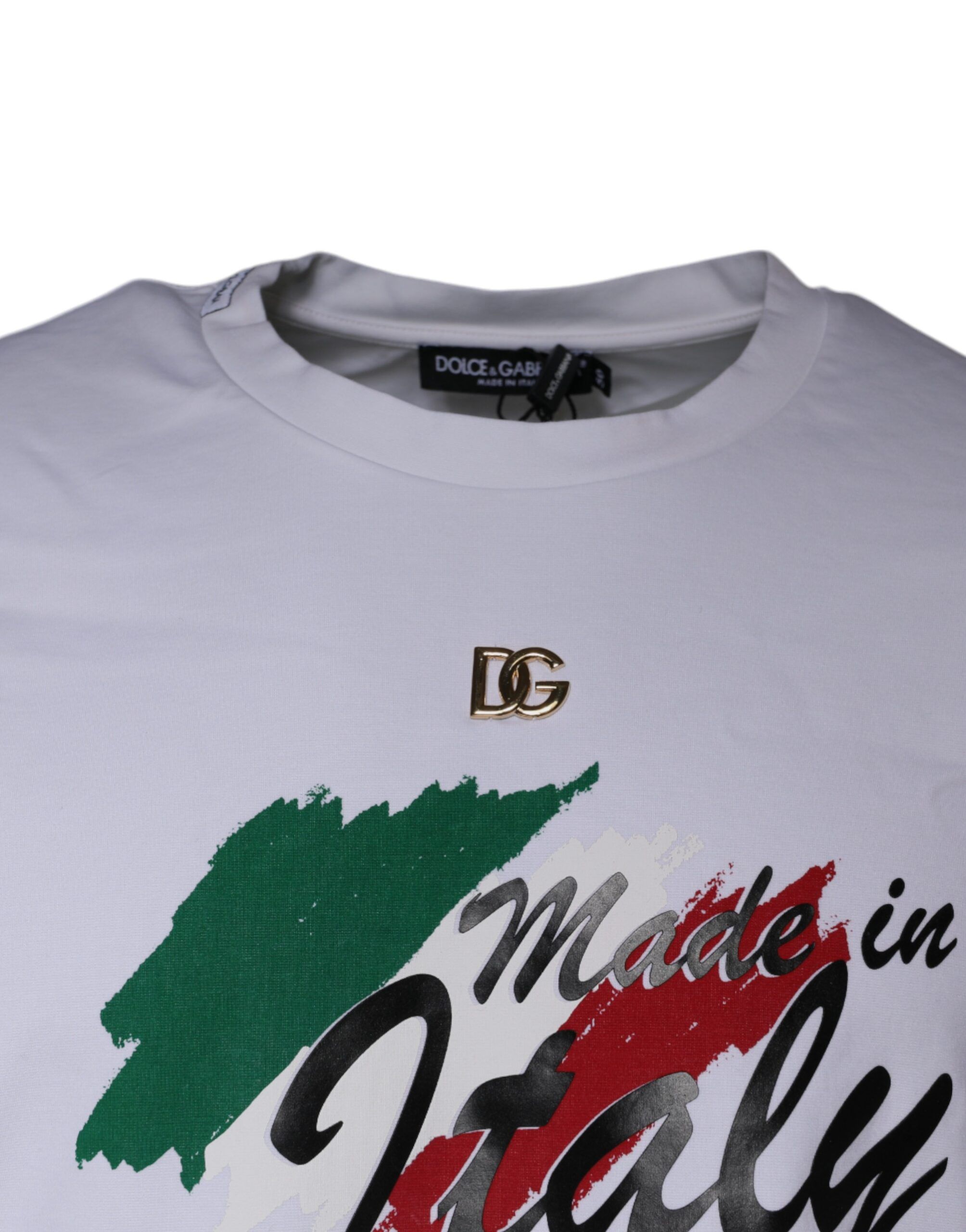Graphic Print Cotton Crew Neck Men's T-shirt (Pre-Owned) - Dolce & Gabbana - Modalova