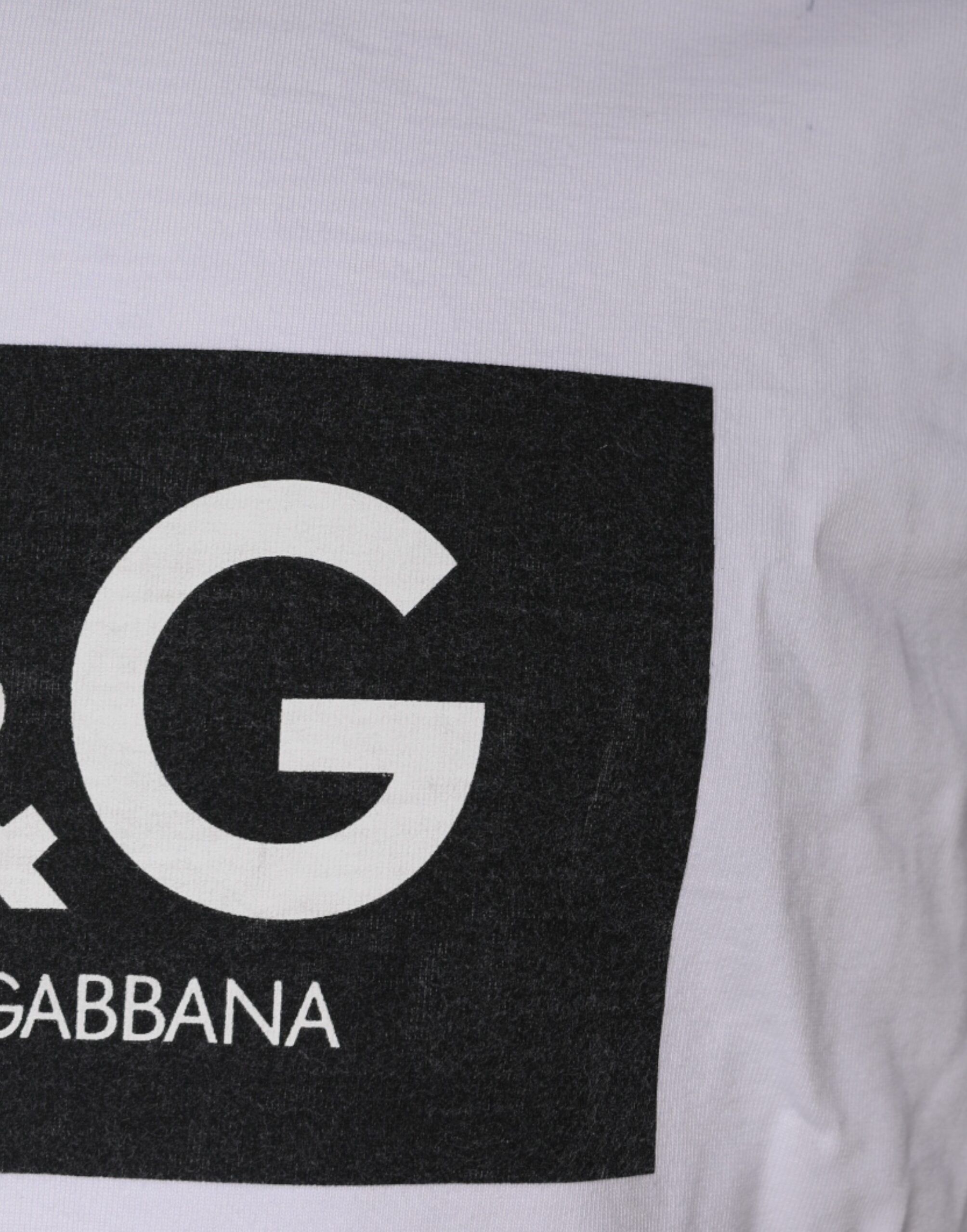 Logo Print Cotton Crew Neck Men's T-shirt (Pre-Owned) - Dolce & Gabbana - Modalova