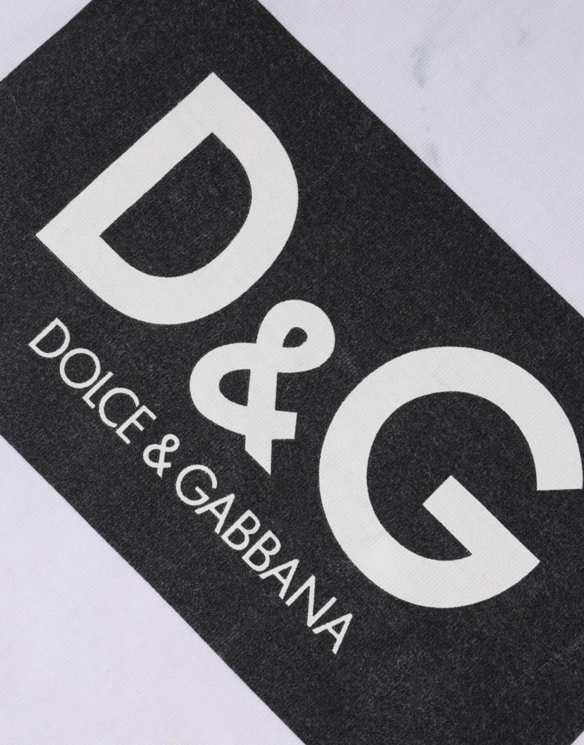 Logo Print Cotton Crew Neck Men's T-shirt (Pre-Owned) - Dolce & Gabbana - Modalova