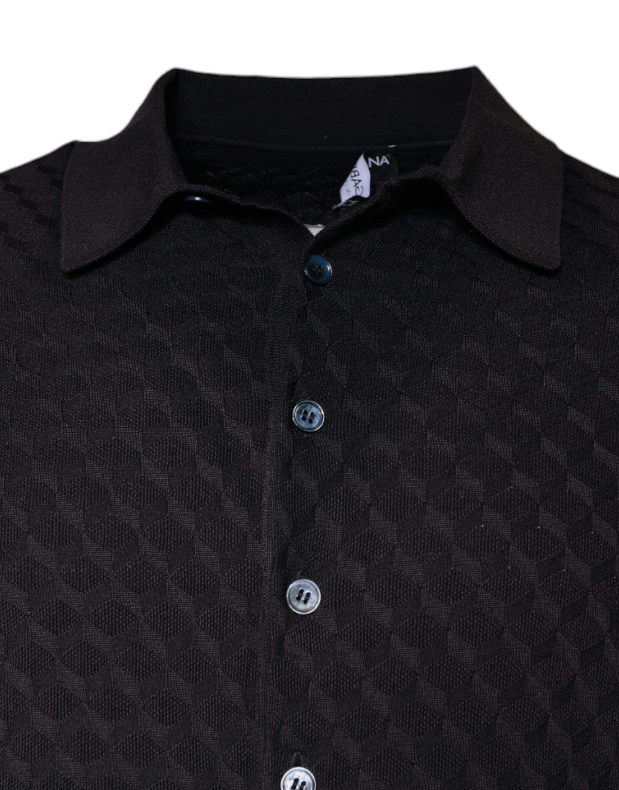 Silk Button Down Collared Men's T-shirt (Pre-Owned) - Dolce & Gabbana - Modalova