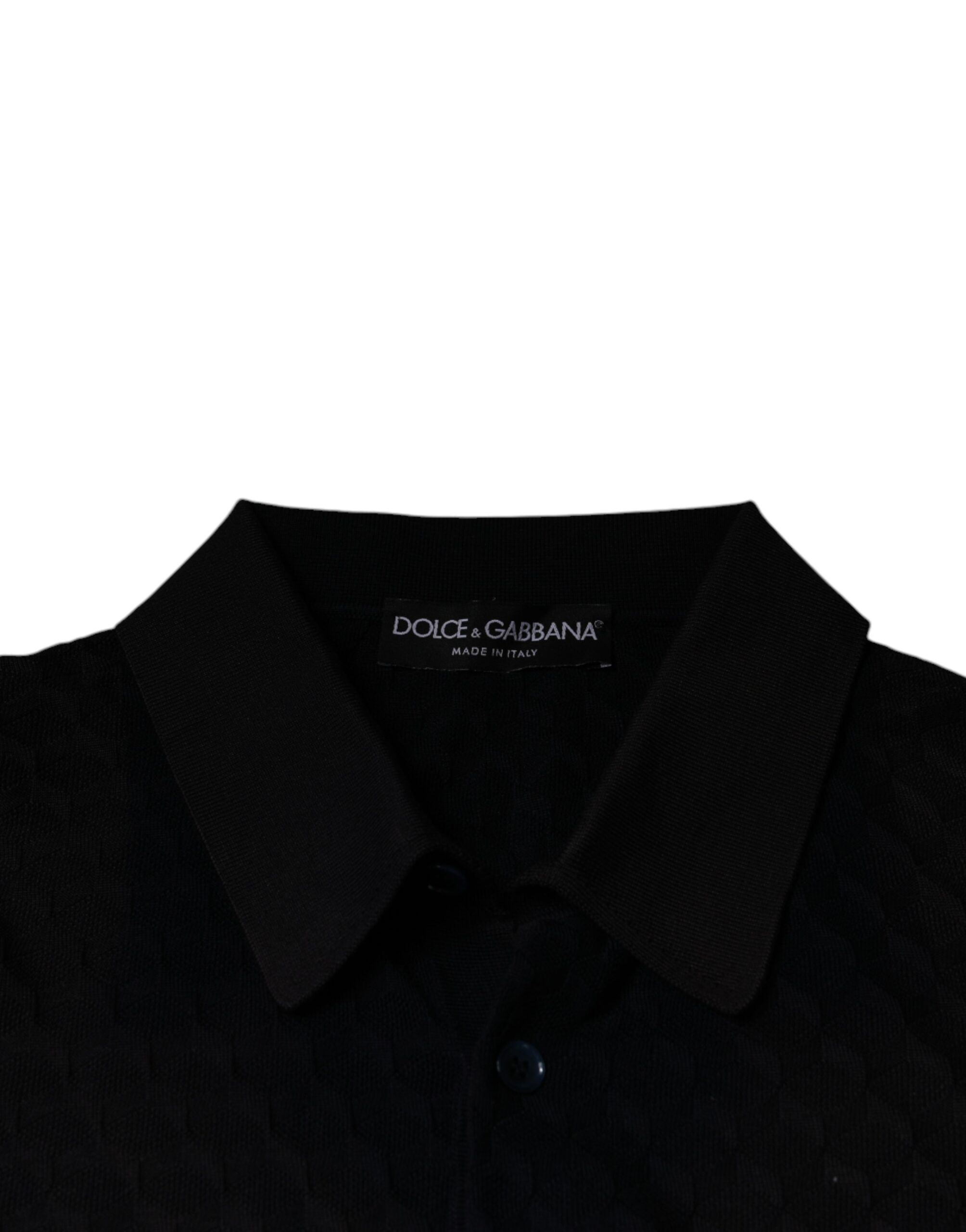 Silk Button Down Collared Men's T-shirt (Pre-Owned) - Dolce & Gabbana - Modalova