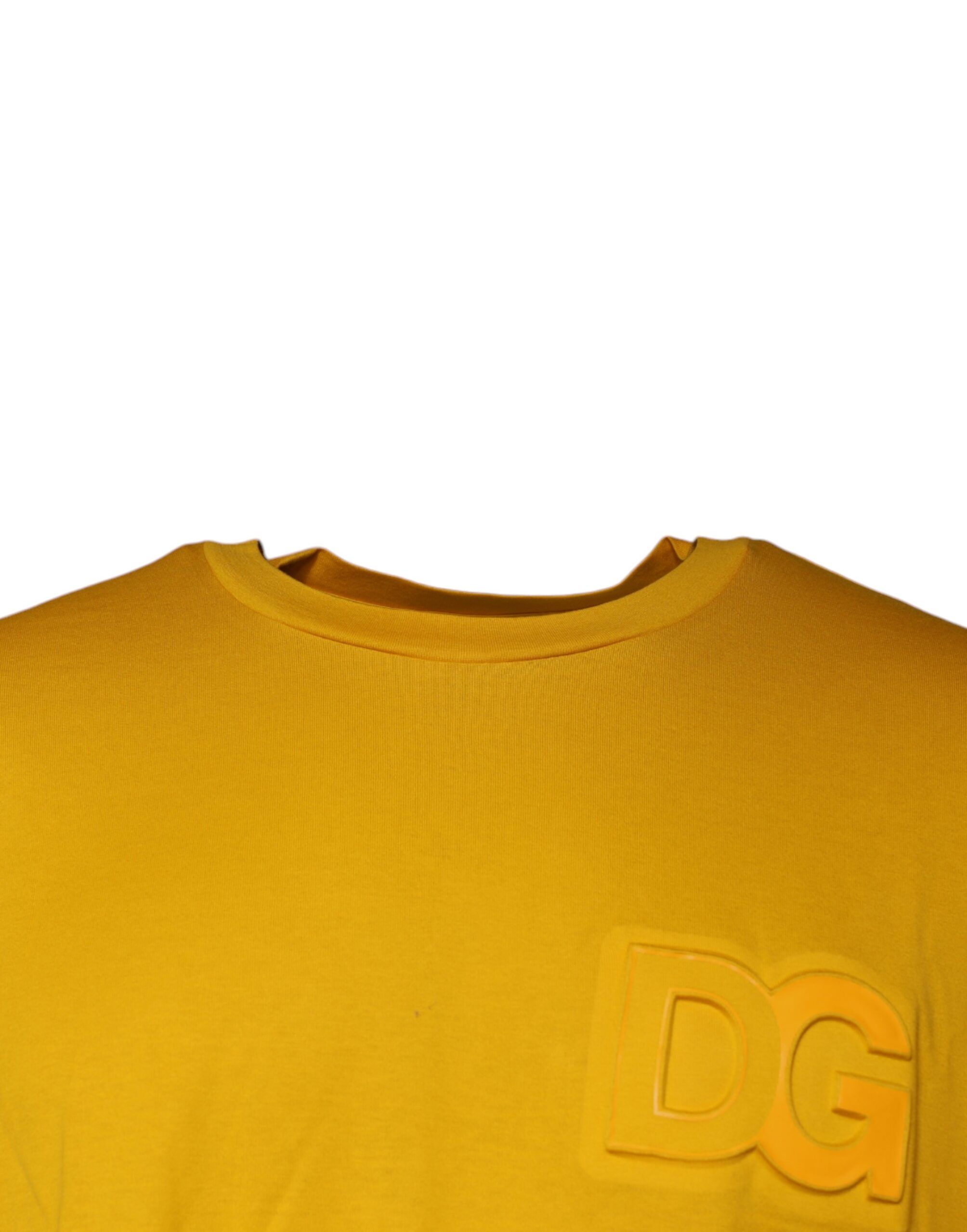 Embossed Logo Crew Neck Men's T-shirt (Pre-Owned) - Dolce & Gabbana - Modalova