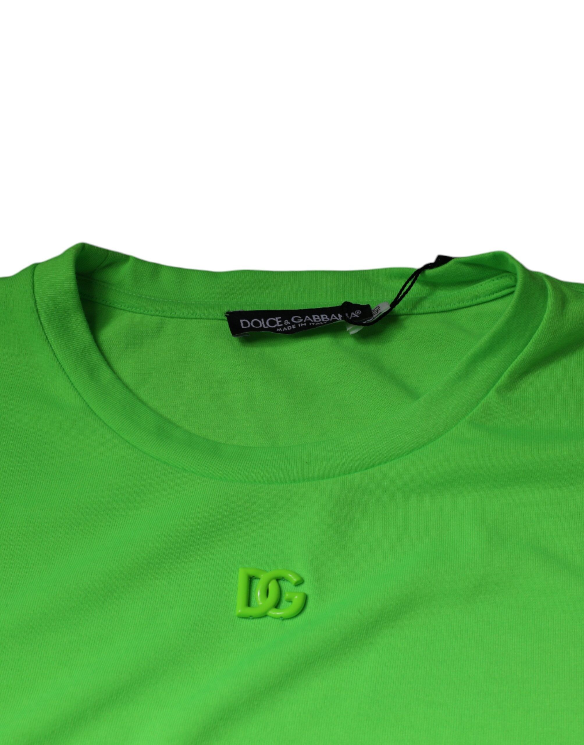 Logo Round Neck Short Sleeves Men's T-shirt - Dolce & Gabbana - Modalova