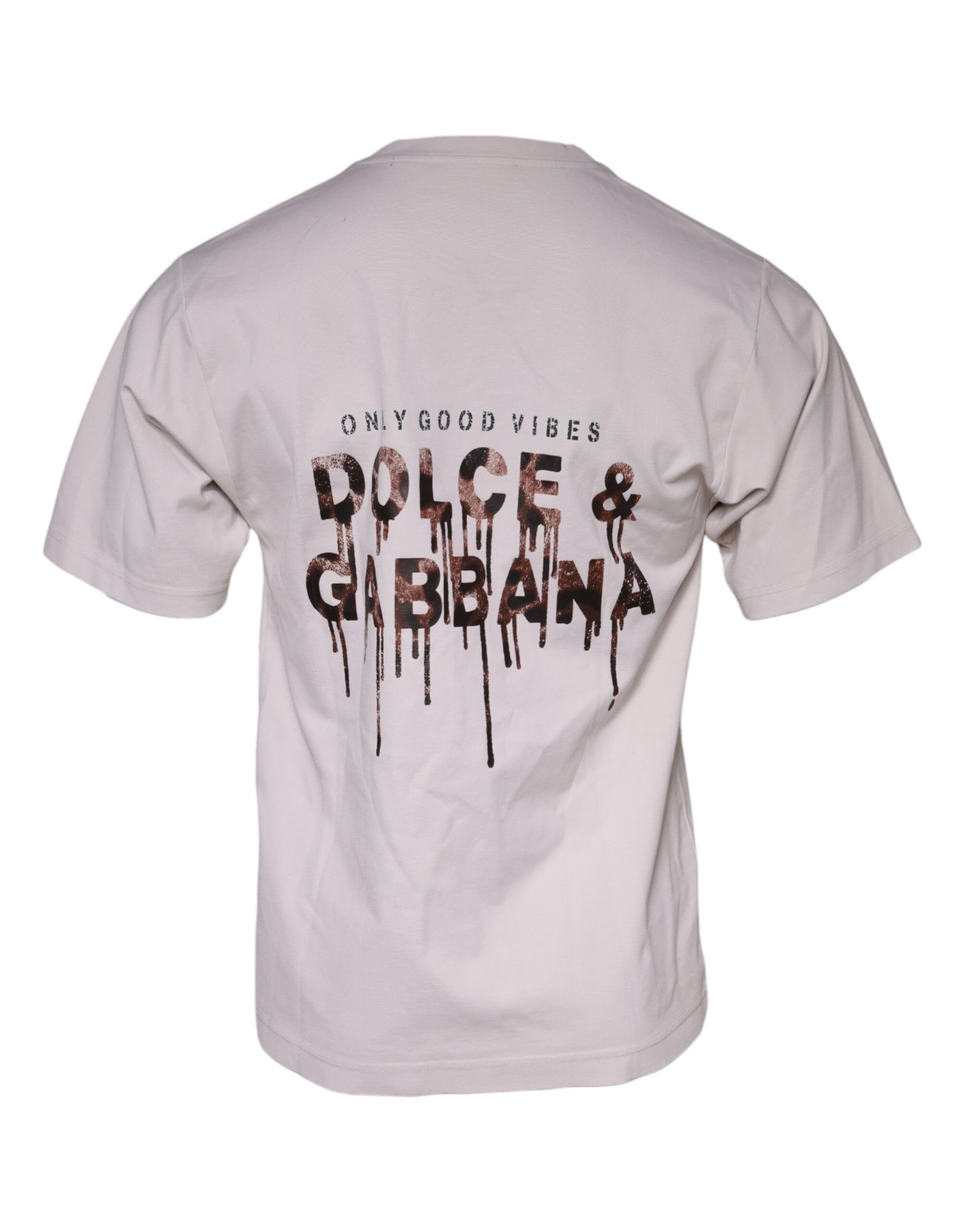 Logo Cotton Blend Crew Neck Men's T-shirt (Pre-Owned) - Dolce & Gabbana - Modalova