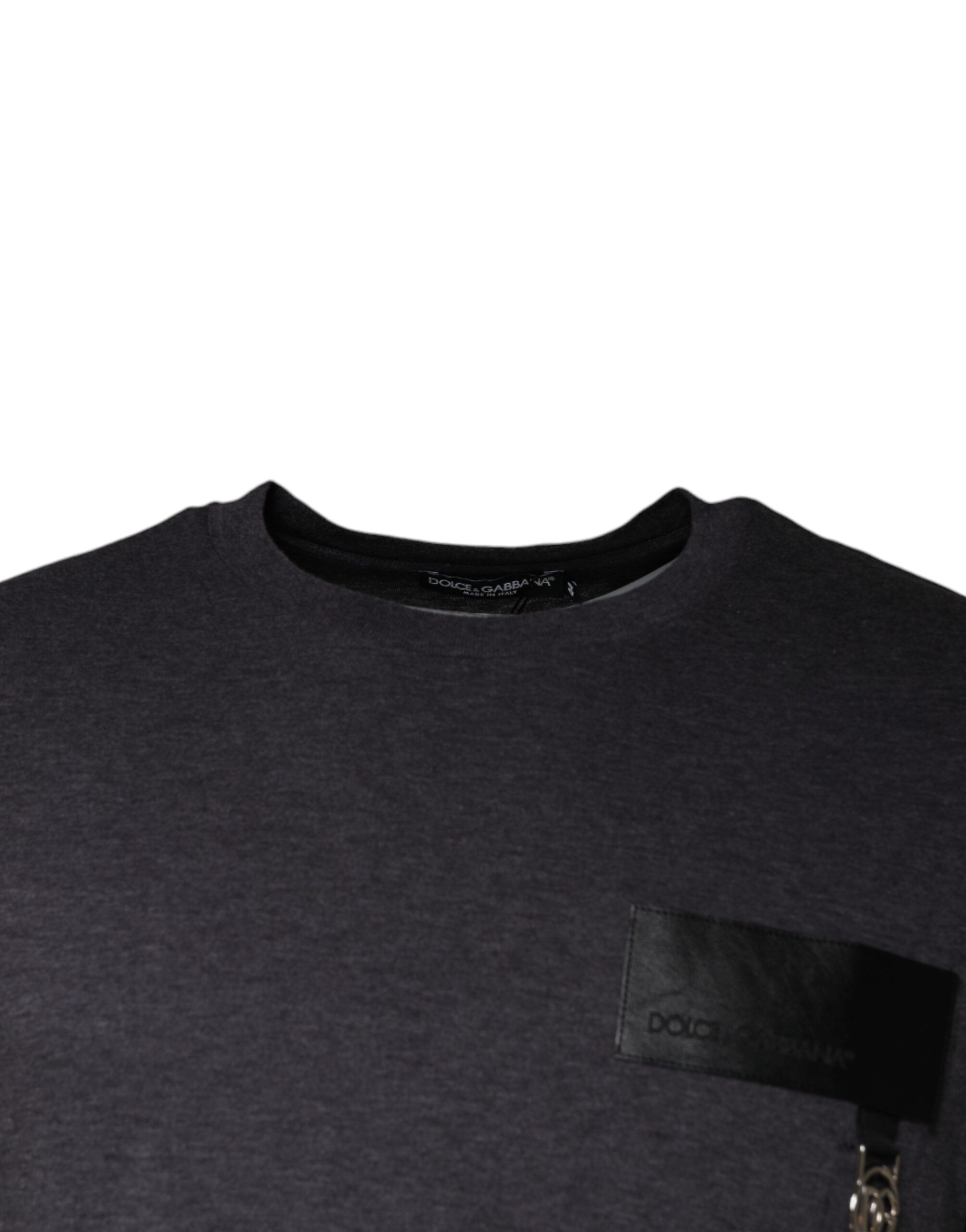 Logo Patch Cotton Crew Neck Men's T-shirt (Pre-Owned) - Dolce & Gabbana - Modalova