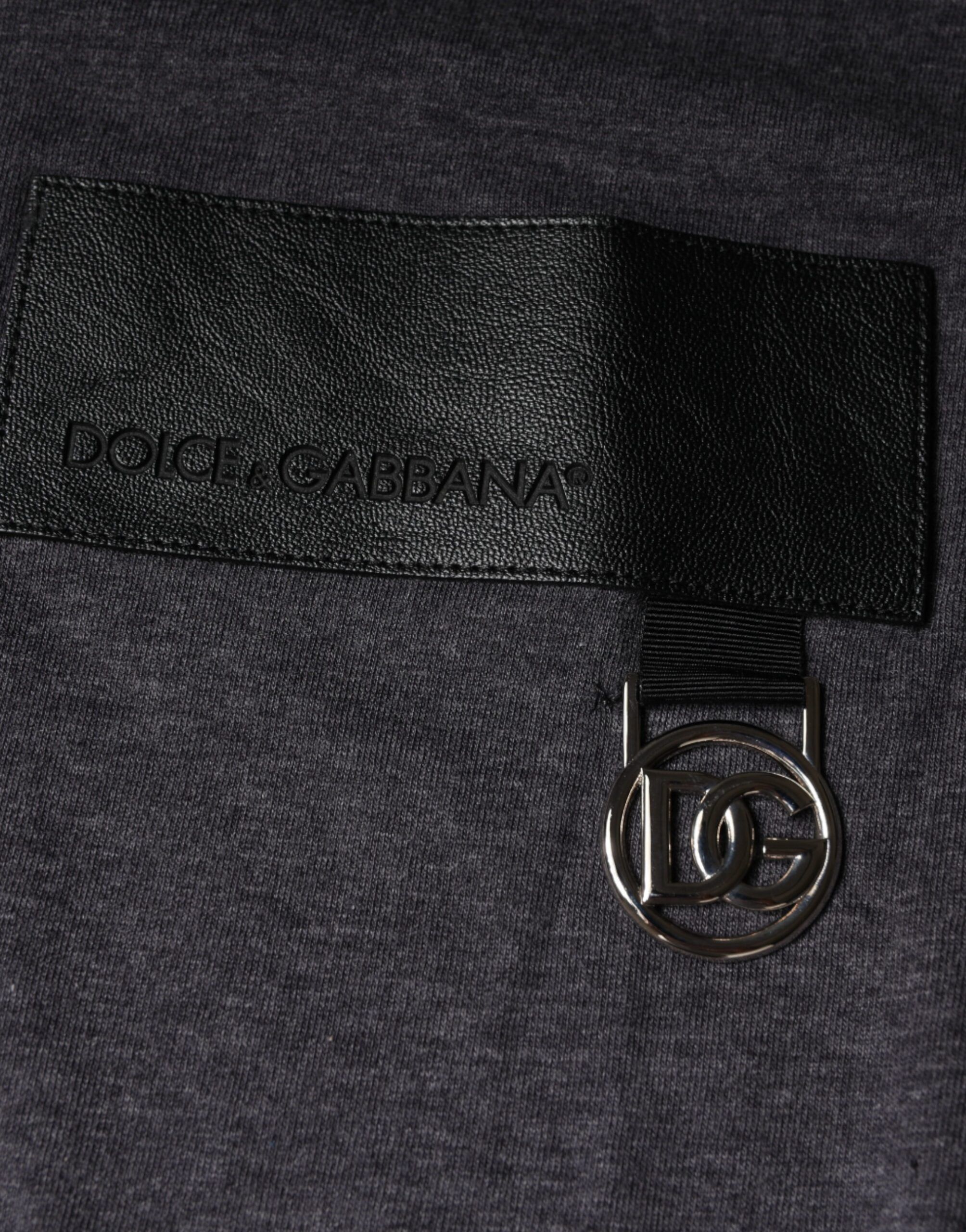 Logo Patch Cotton Crew Neck Men's T-shirt (Pre-Owned) - Dolce & Gabbana - Modalova
