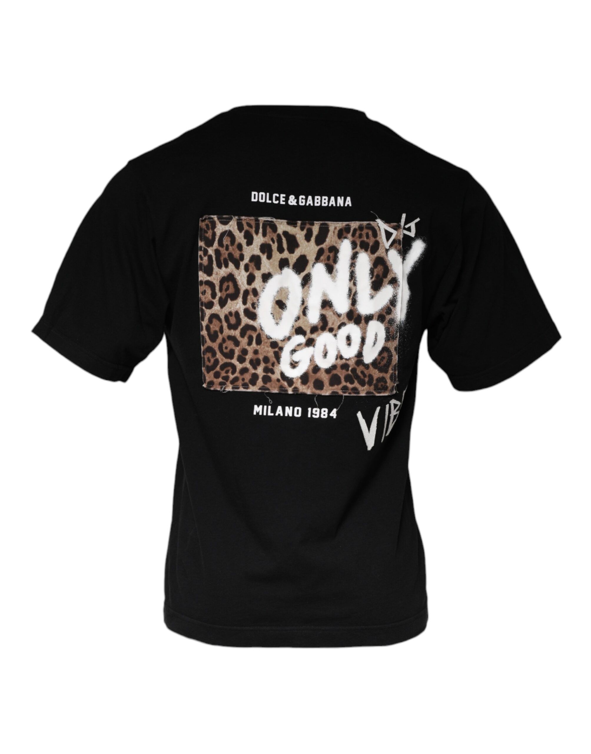 Amore Print Cotton Crew Neck Men's T-shirt - Dolce & Gabbana - Modalova