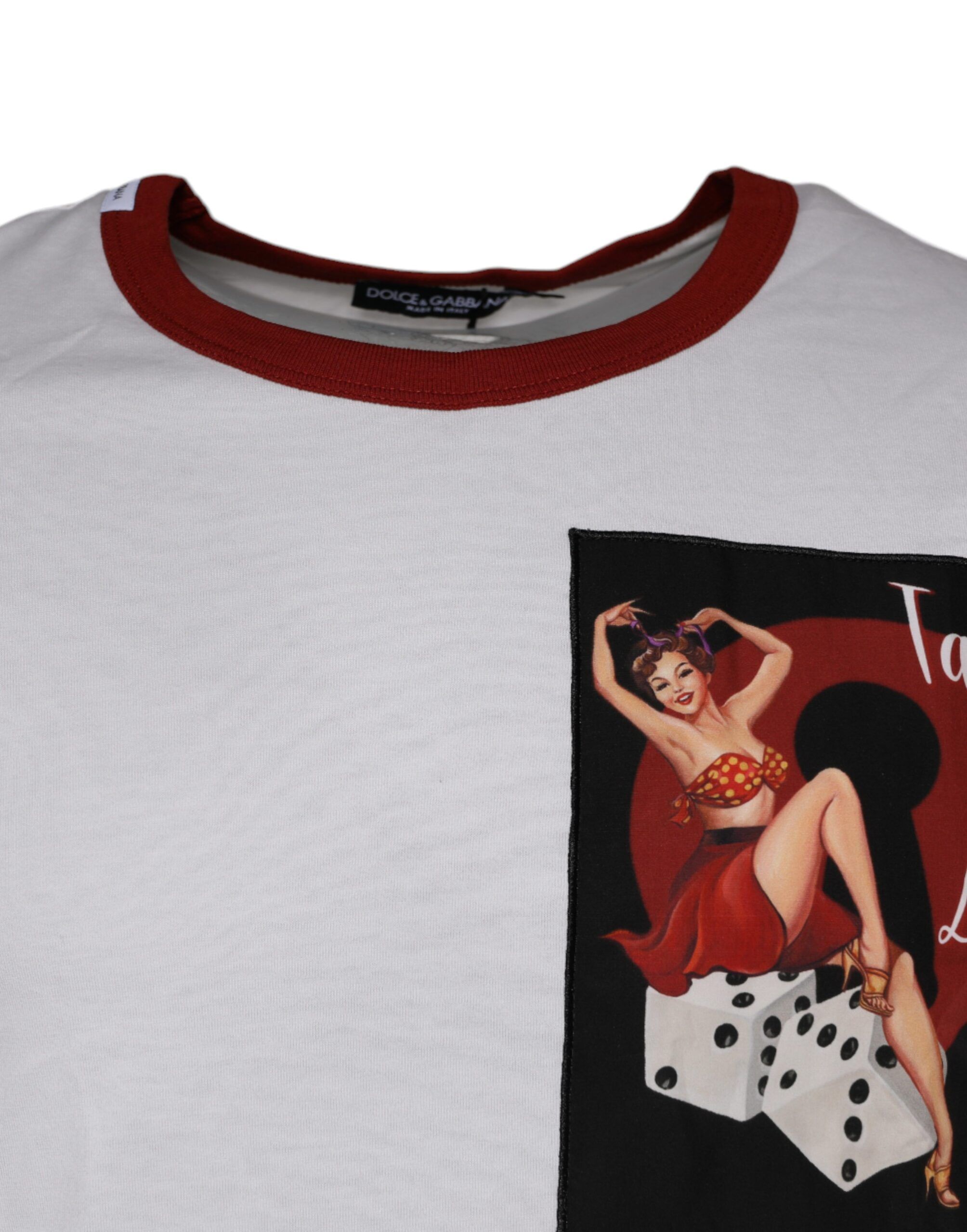 Graphic Print Cotton Crew Neck Men's T-shirt - Dolce & Gabbana - Modalova