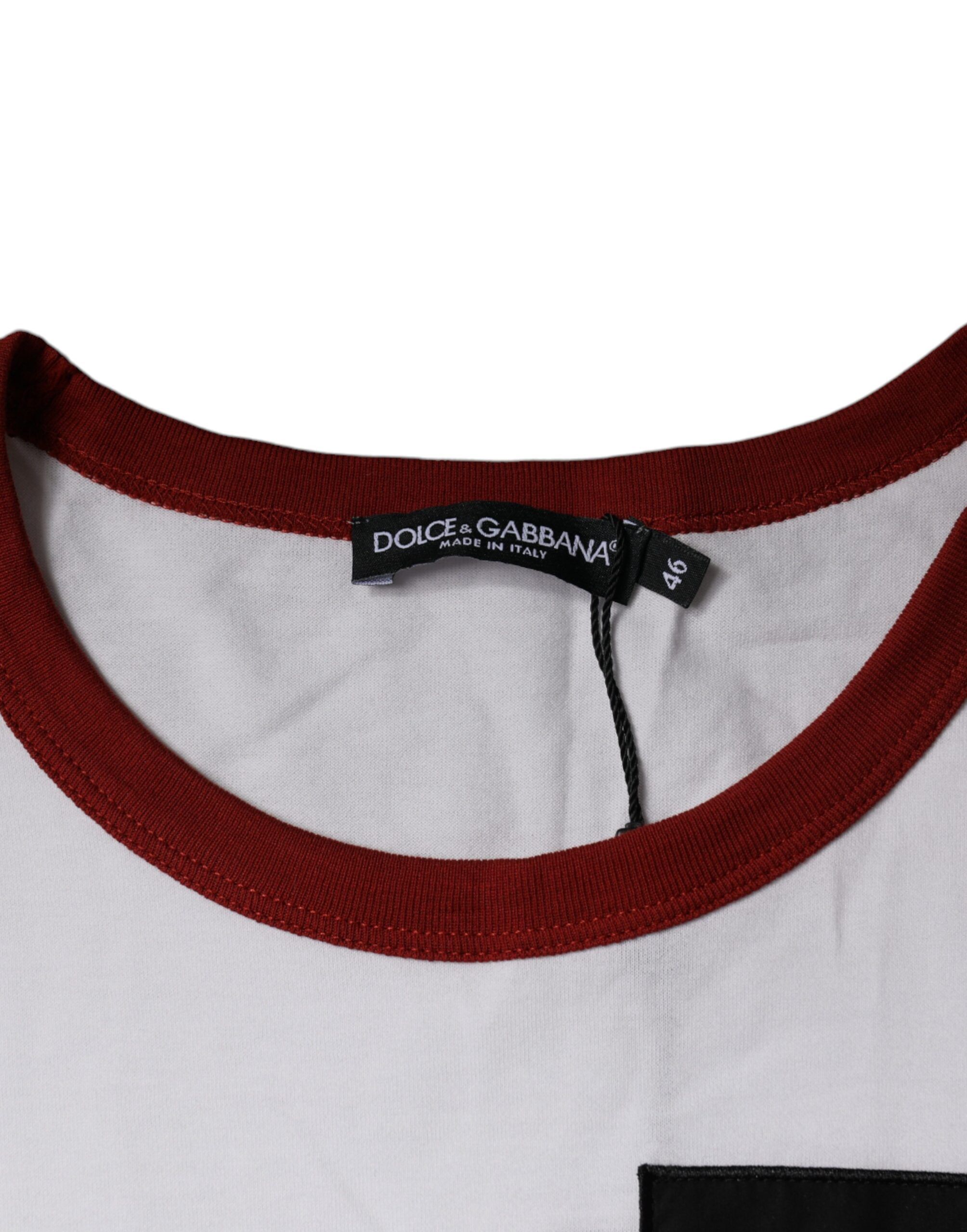 Graphic Print Cotton Crew Neck Men's T-shirt - Dolce & Gabbana - Modalova