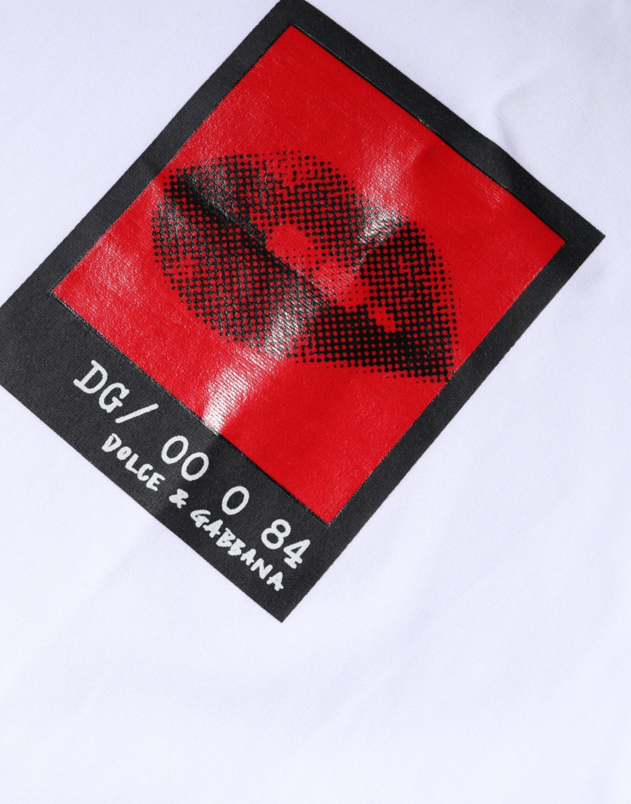 Red Lips Print Cotton Men's T-shirt (Pre-Owned) - Dolce & Gabbana - Modalova