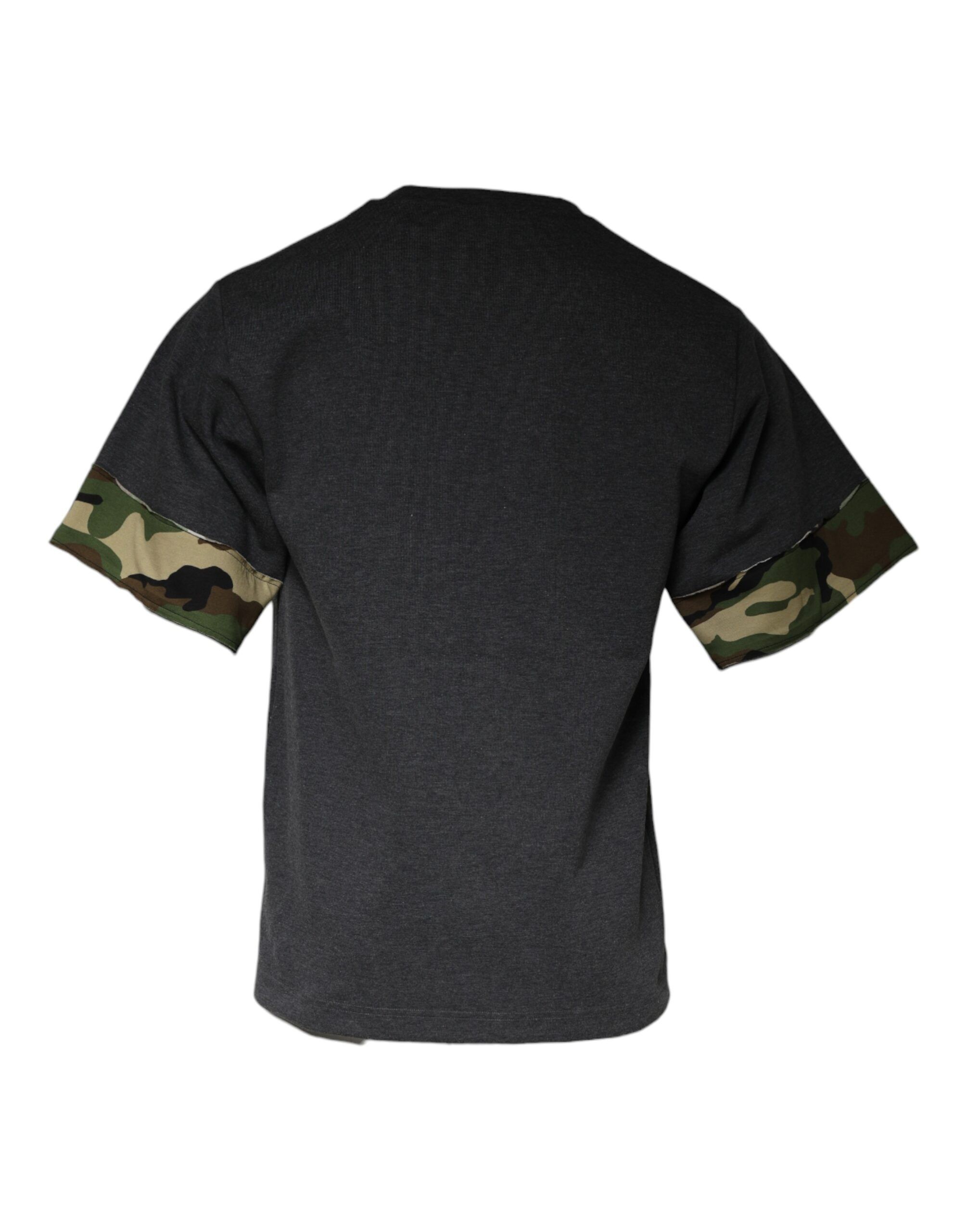 Camouflage Crew Neck Men's T-shirt - Dolce & Gabbana - Modalova