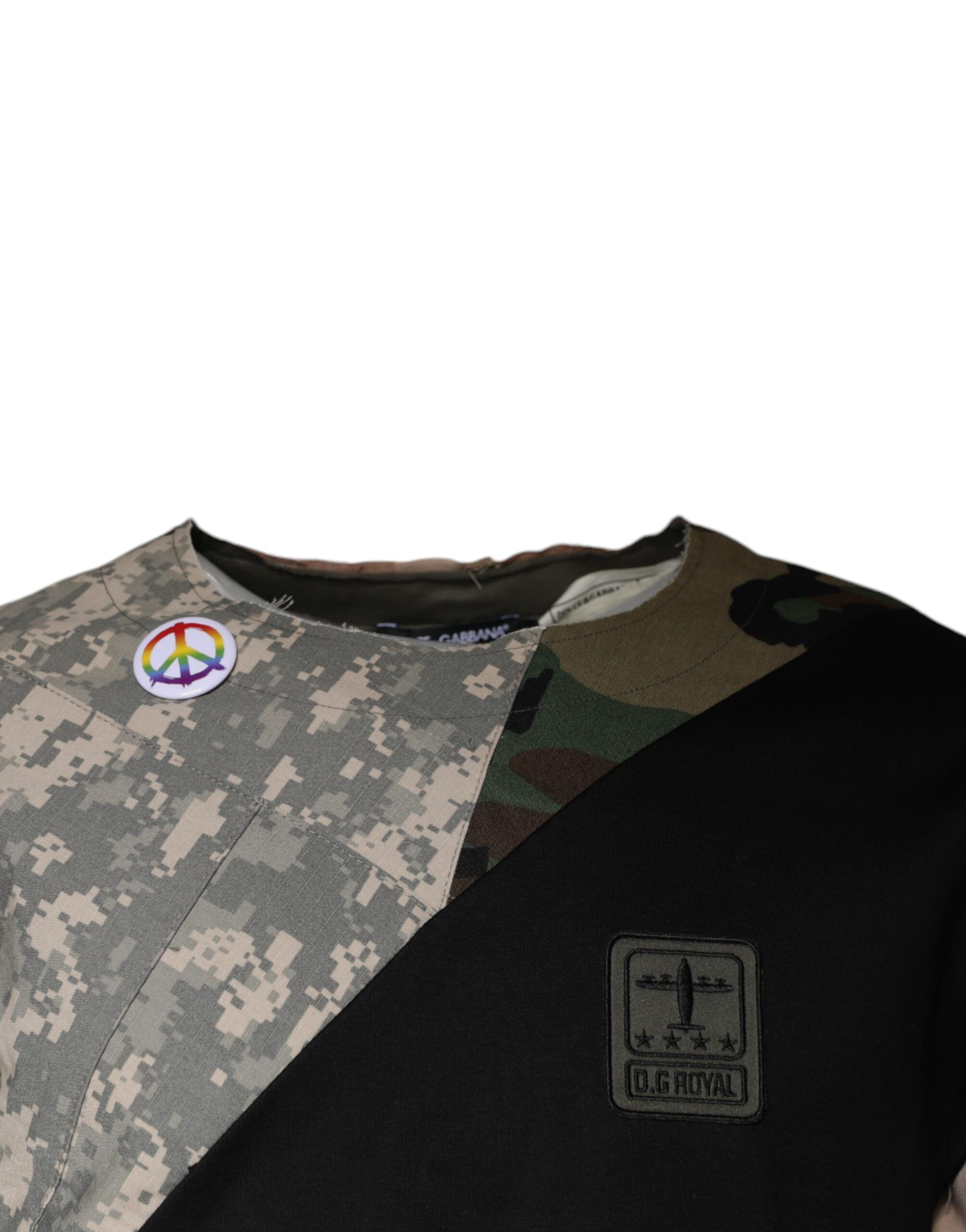 Camouflage Cotton Round Neck Men's T-shirt (Pre-Owned) - Dolce & Gabbana - Modalova