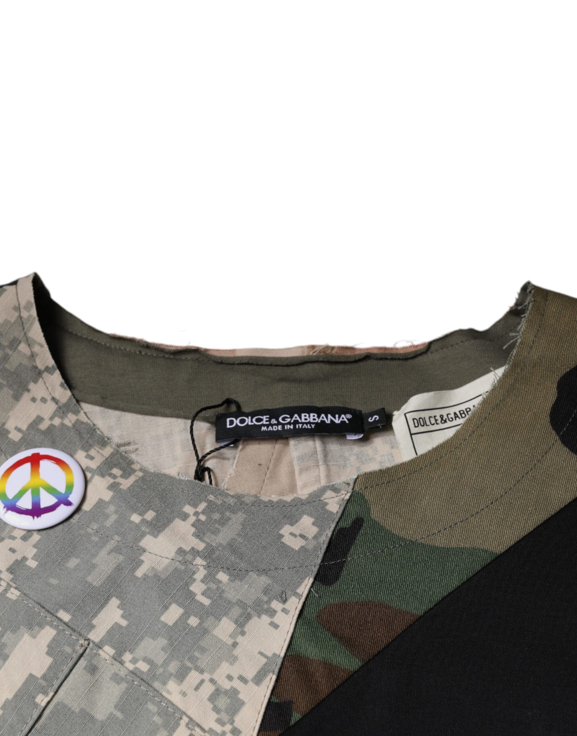 Camouflage Cotton Round Neck Men's T-shirt (Pre-Owned) - Dolce & Gabbana - Modalova
