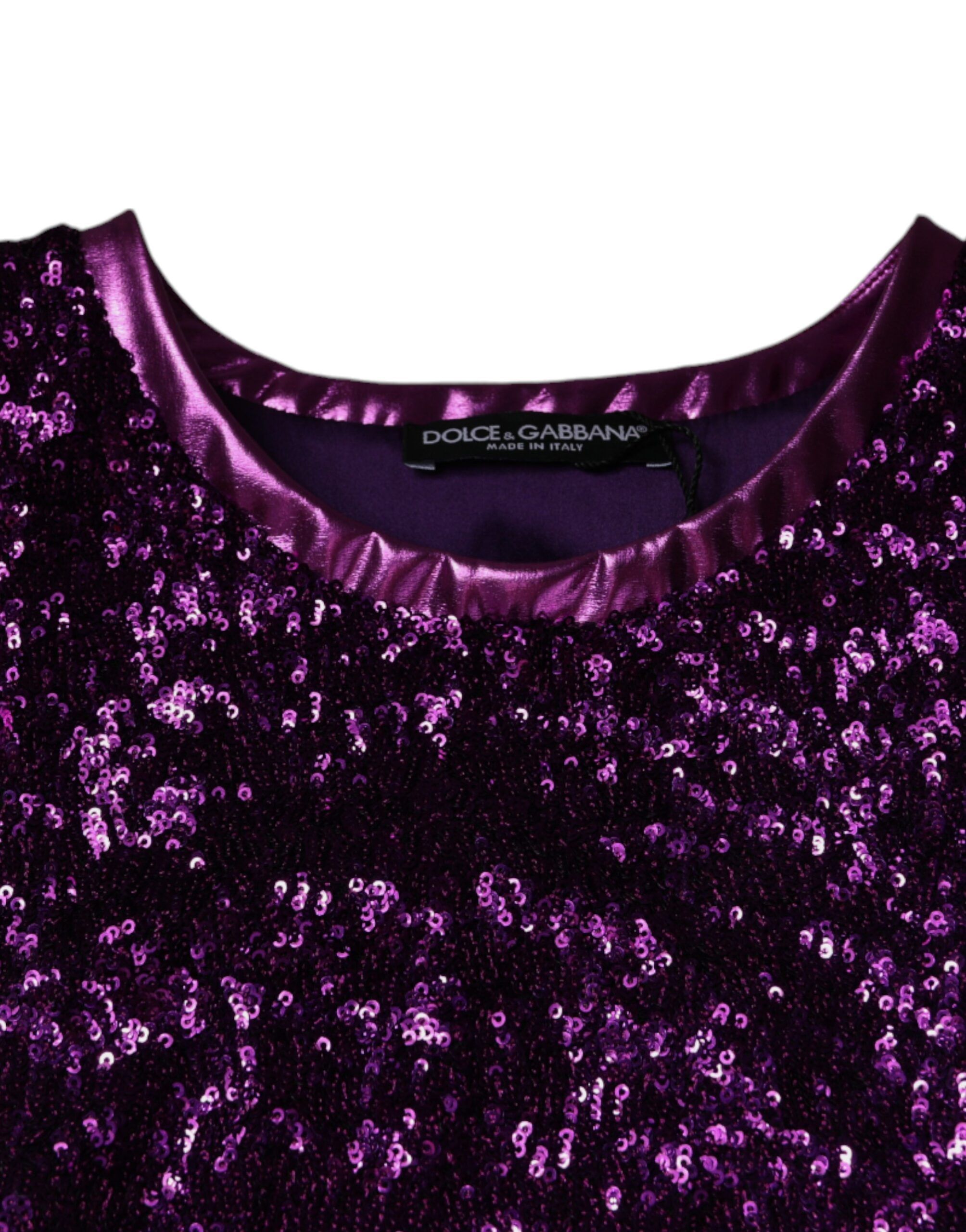 Sequin Round Neck Sleeveless Men's T-shirt - Dolce & Gabbana - Modalova