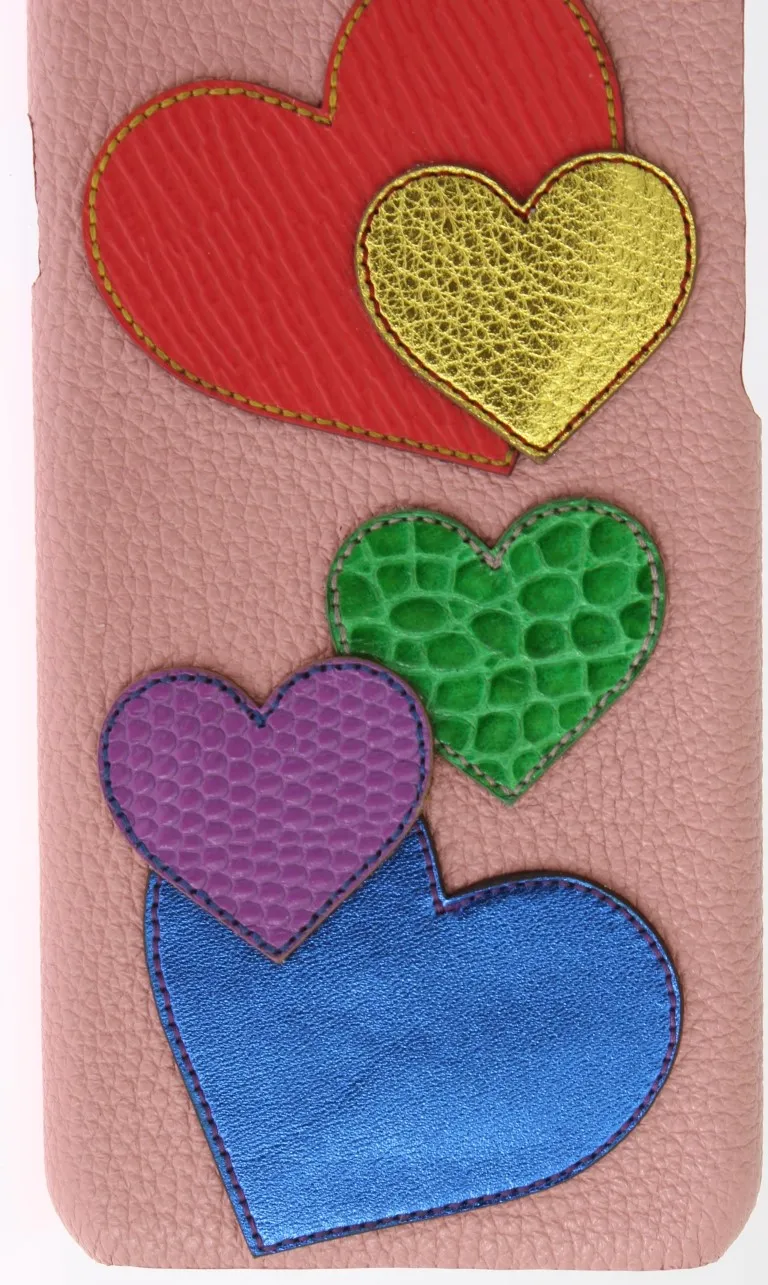 Leather Heart Phone Women's Cover - Dolce & Gabbana - Modalova