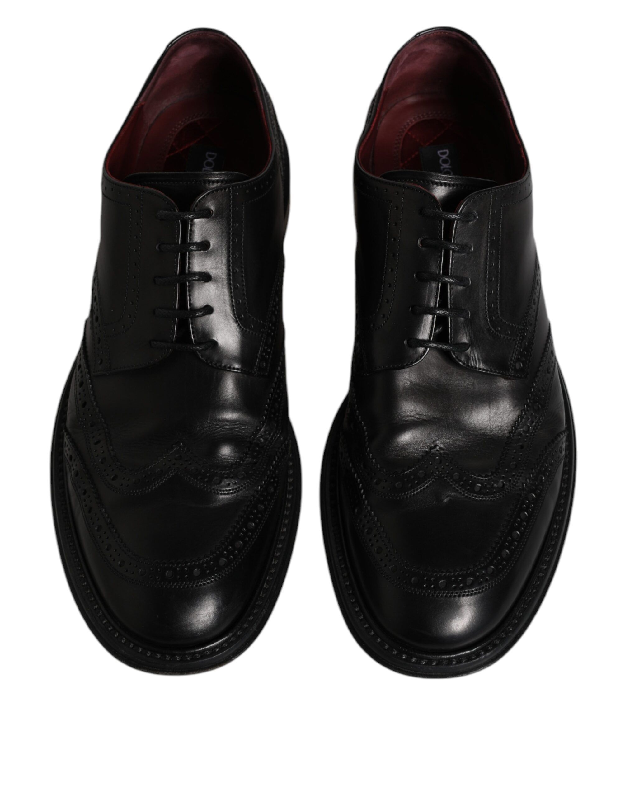Leather Derby Wingtip Formal Men's Shoes (Pre-Owned) - Dolce & Gabbana - Modalova