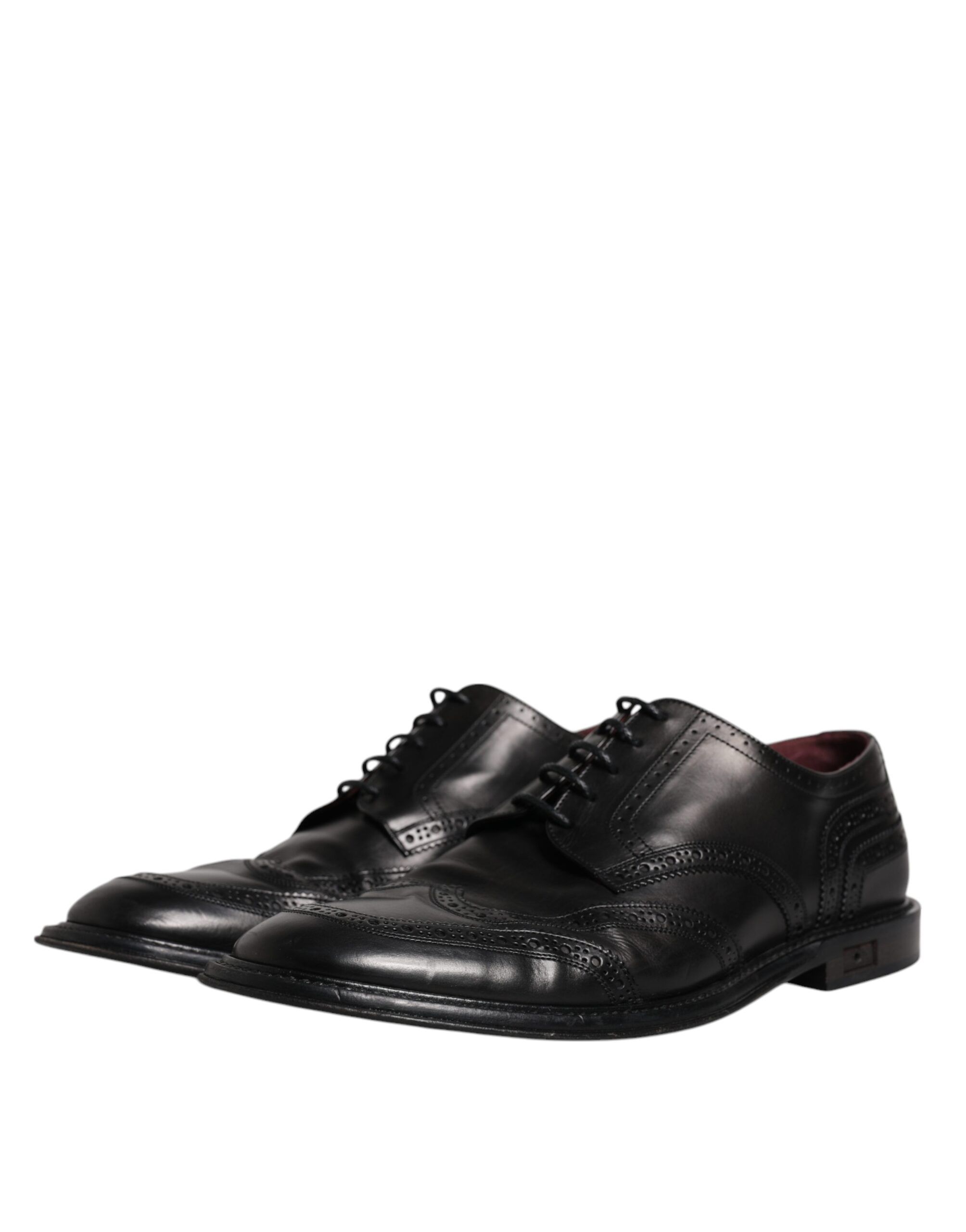 Leather Derby Wingtip Formal Men's Shoes (Pre-Owned) - Dolce & Gabbana - Modalova
