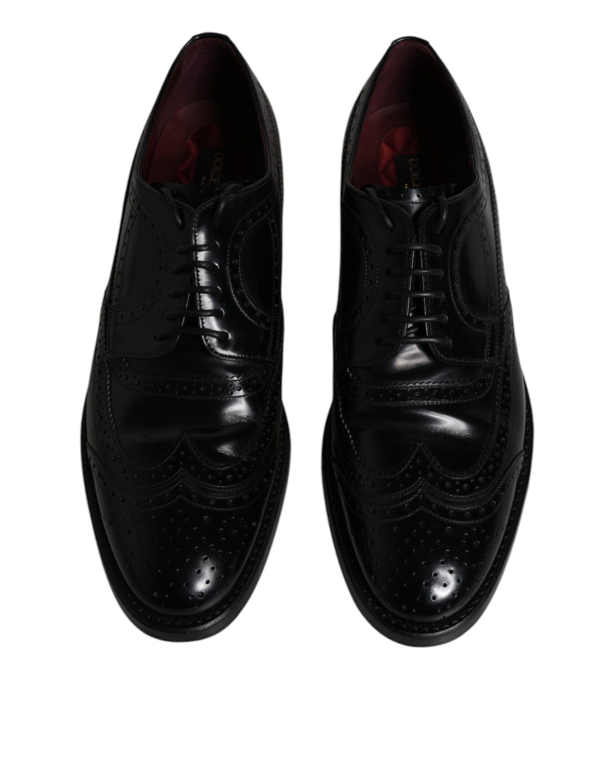 Leather Derby Wingtip Formal Men's Shoes (Pre-Owned) - Dolce & Gabbana - Modalova