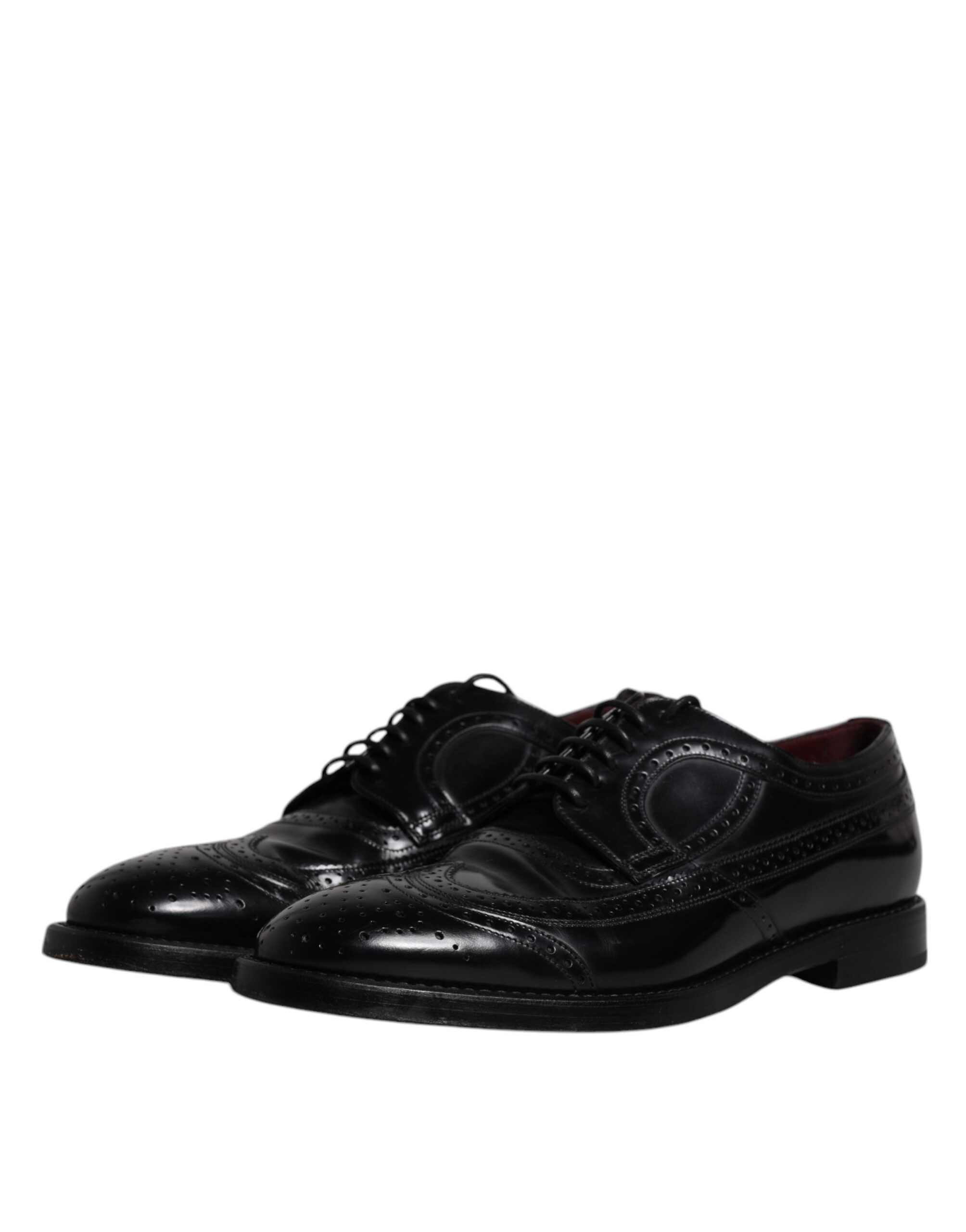 Leather Derby Wingtip Formal Men's Shoes (Pre-Owned) - Dolce & Gabbana - Modalova
