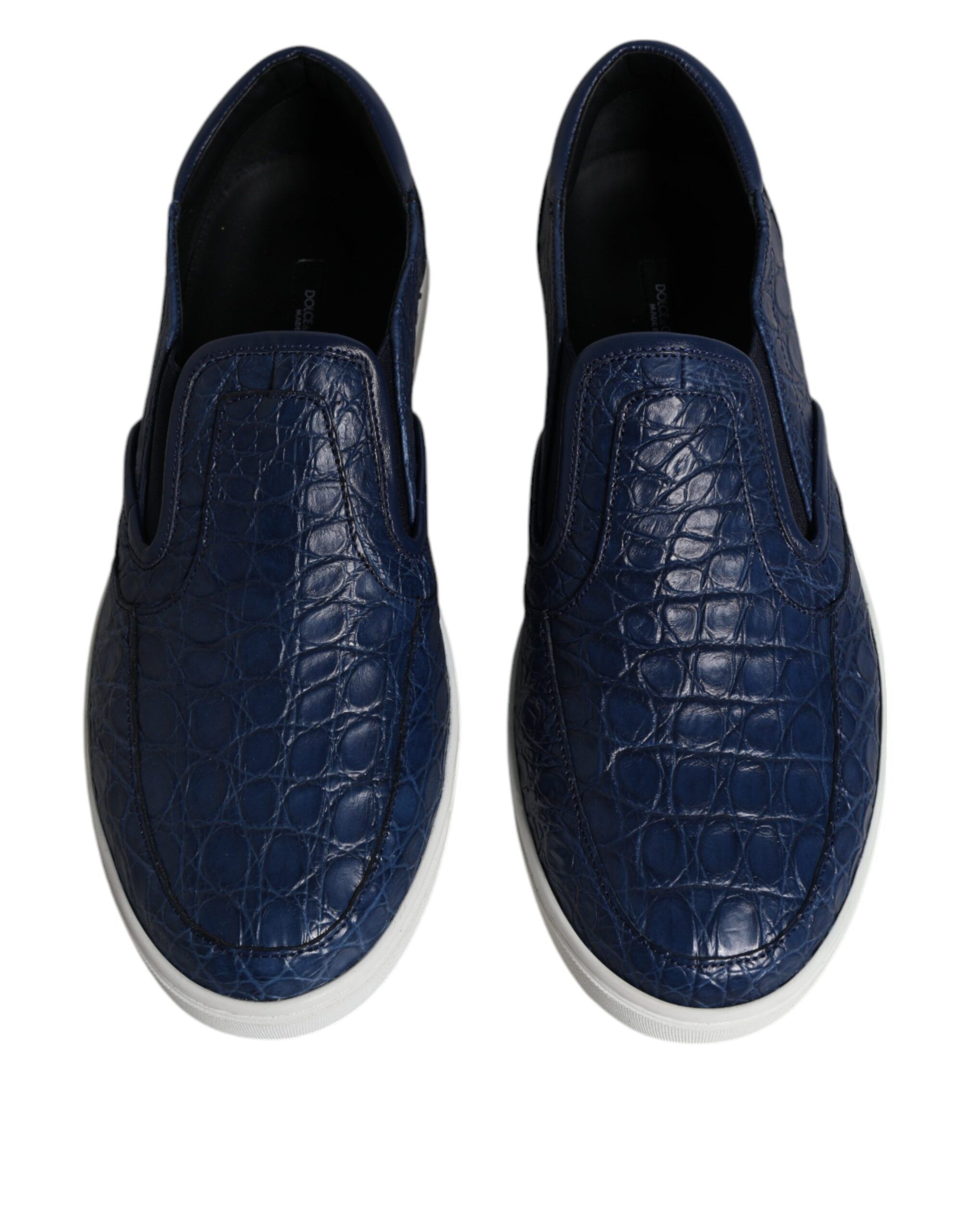 Croc Exotic Leather Men Sneakers Men's Shoes - Dolce & Gabbana - Modalova