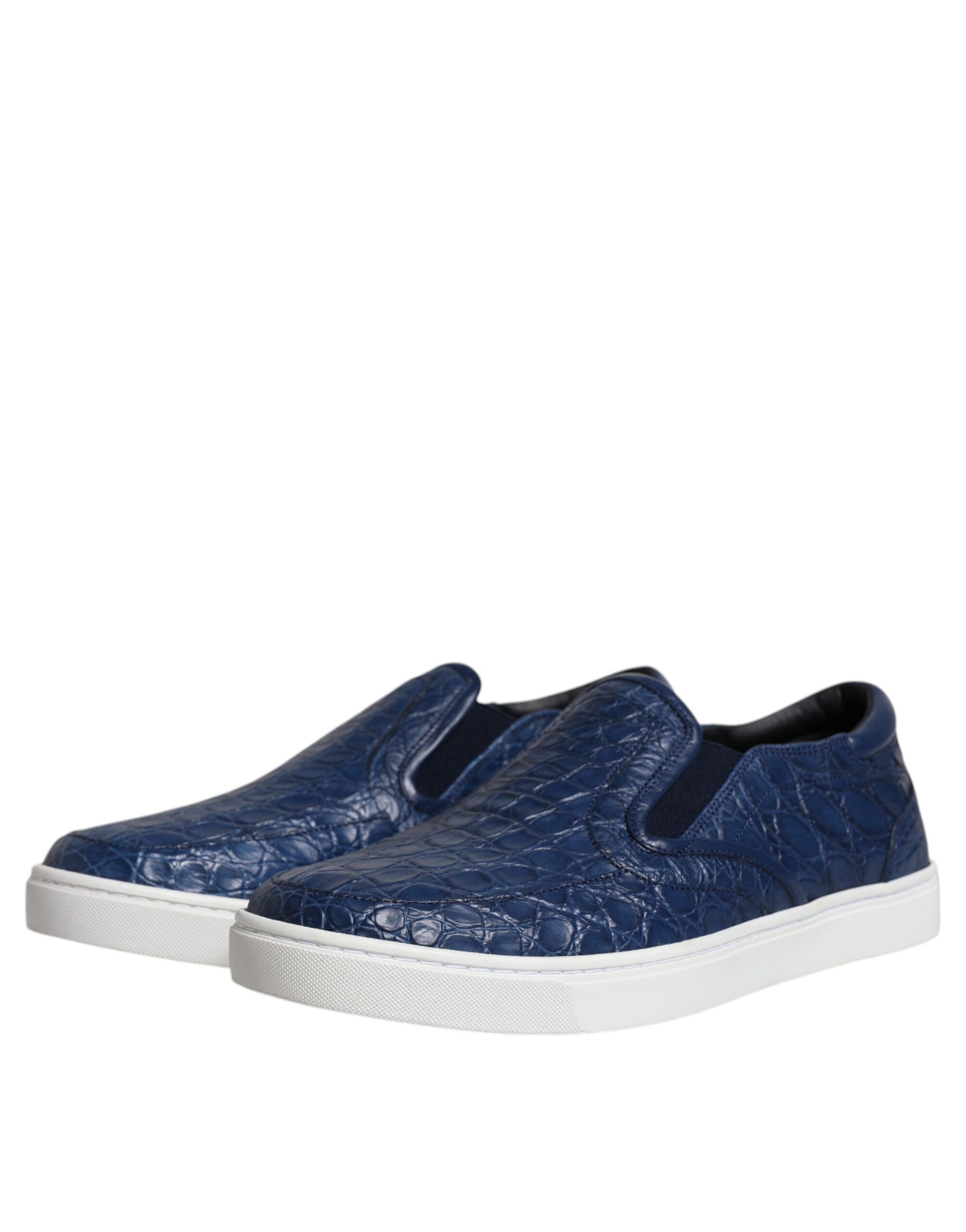 Croc Exotic Leather Men Sneakers Men's Shoes - Dolce & Gabbana - Modalova