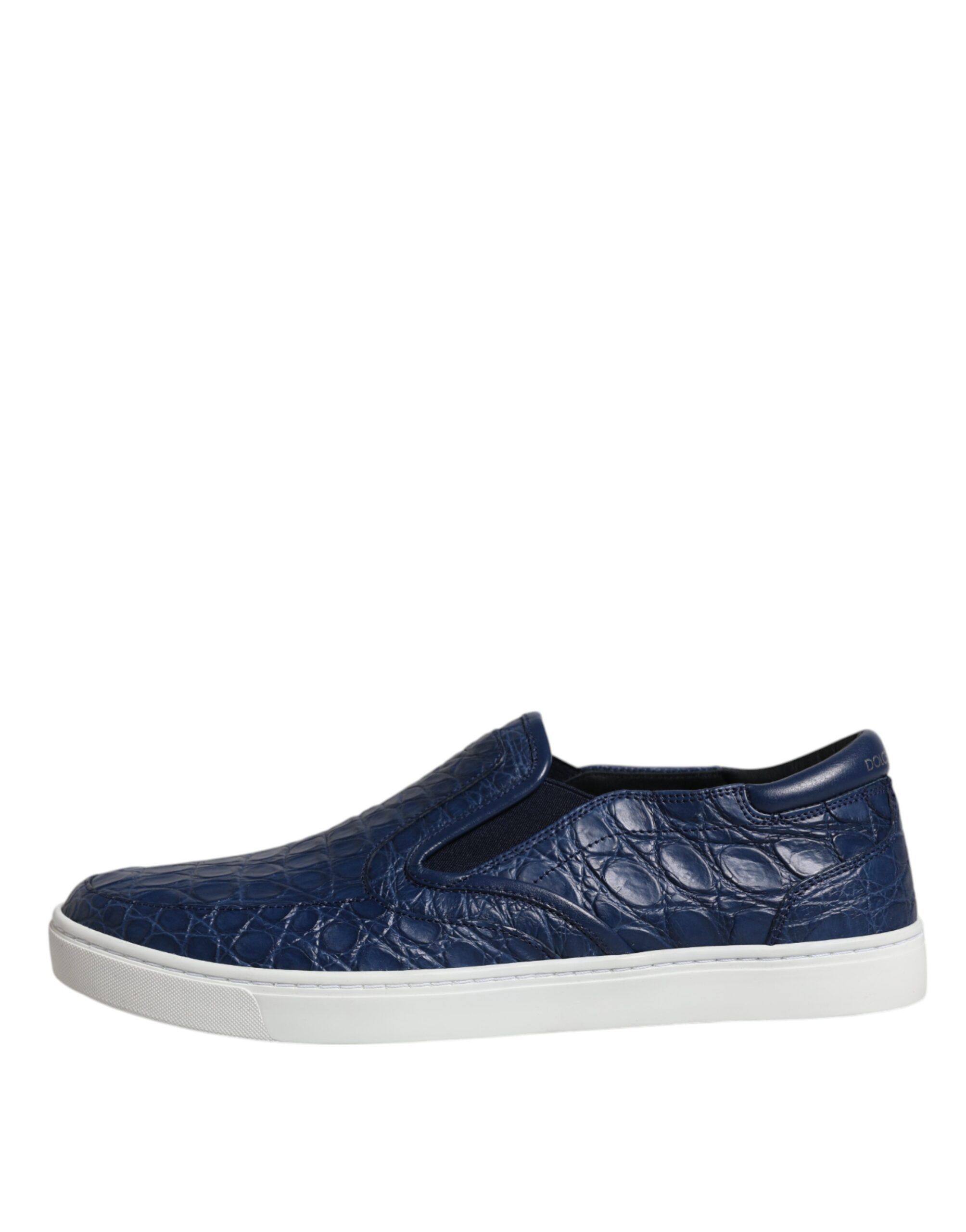 Croc Exotic Leather Men Sneakers Men's Shoes - Dolce & Gabbana - Modalova