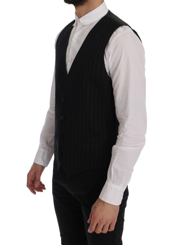 STAFF Cotton Striped Men's Vest - Dolce & Gabbana - Modalova